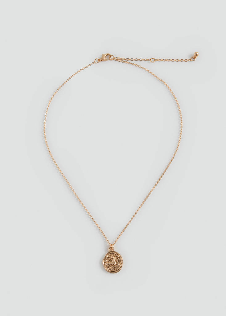 Sagittarius horoscope pendant necklace — Gold