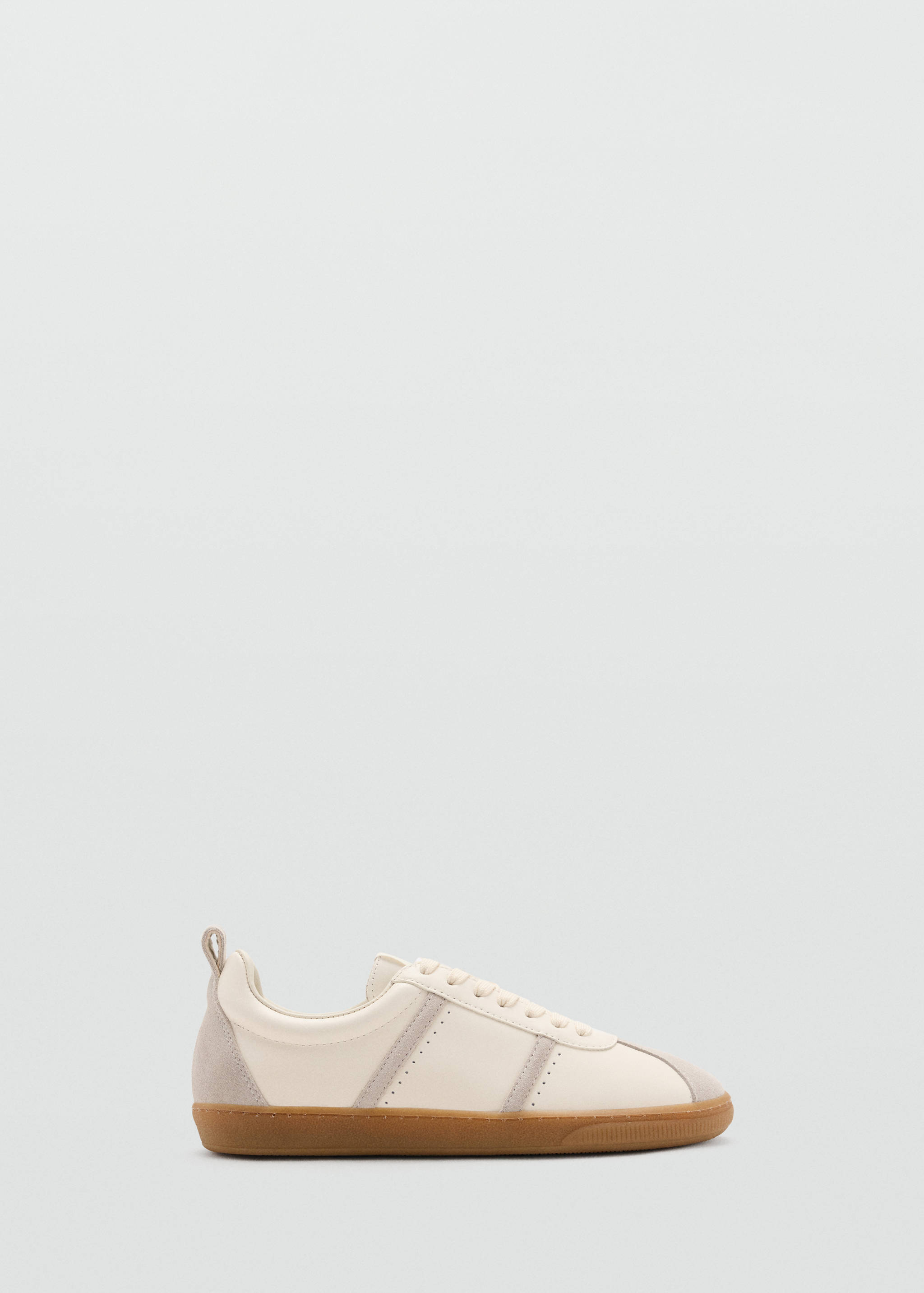 Contrasting panel leather sneakers - Article without model