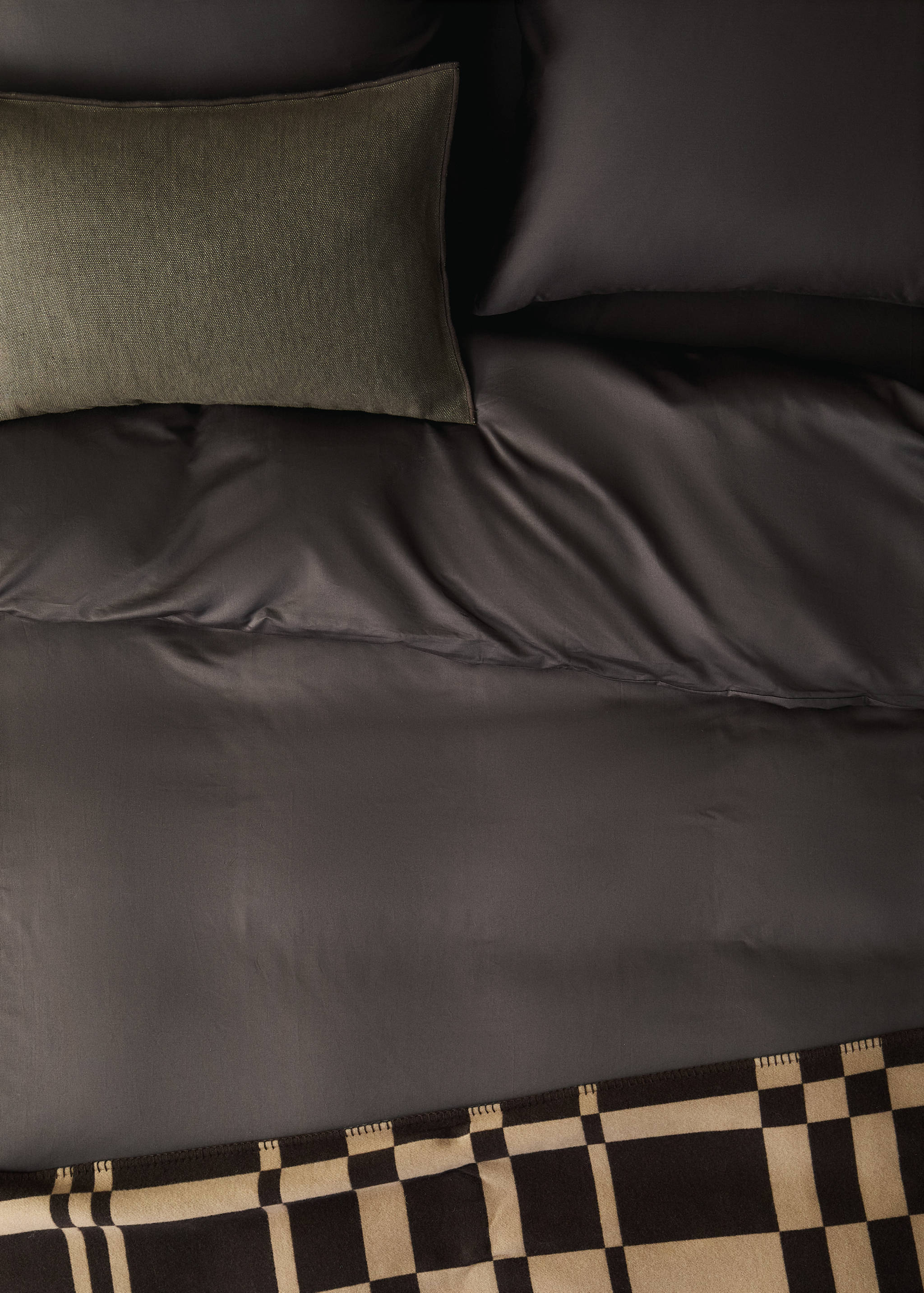 600 threads satin cotton duvet cover Superking bed - Details of the article 7