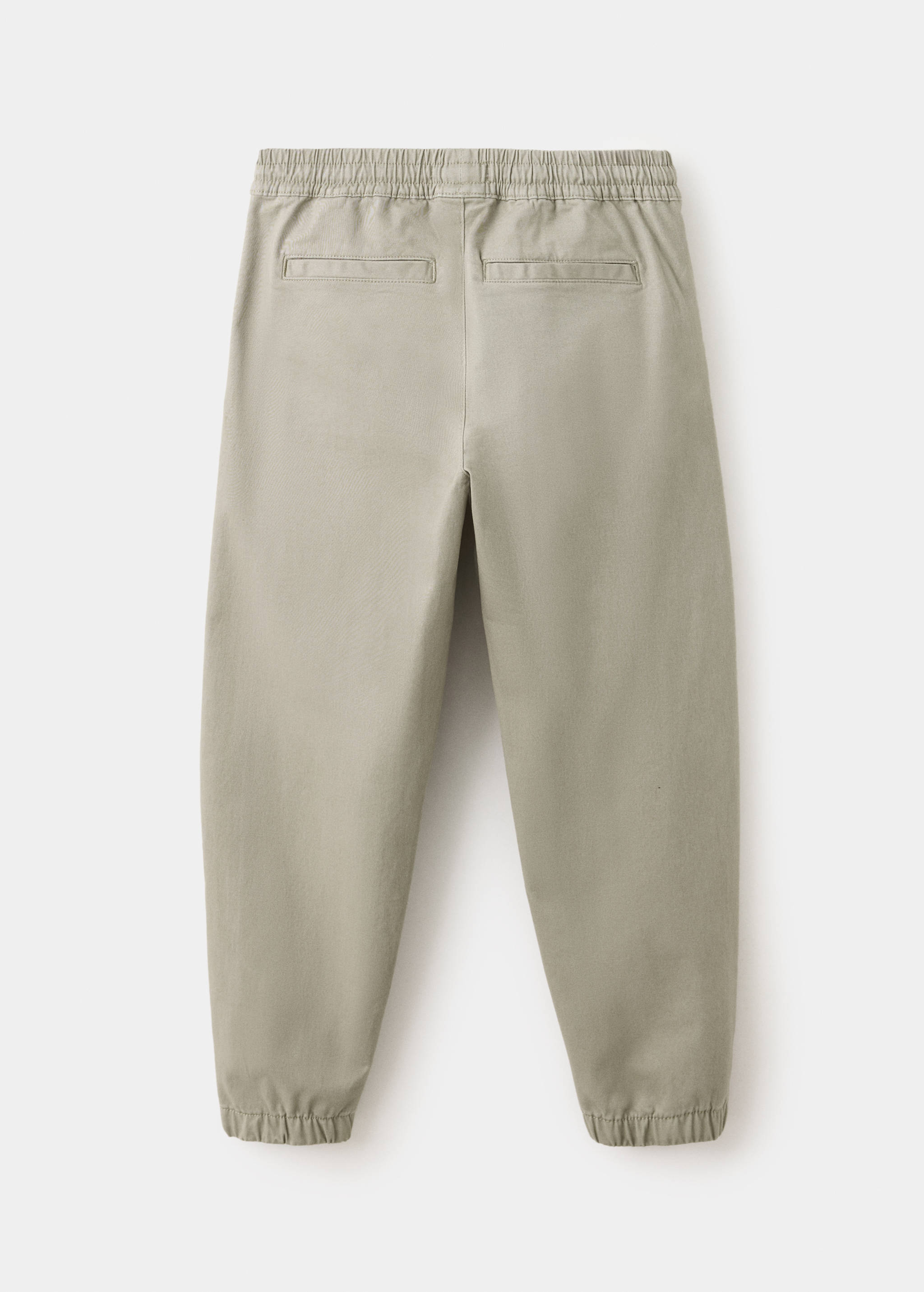 Cotton jogger-style trousers - Reverse of the article