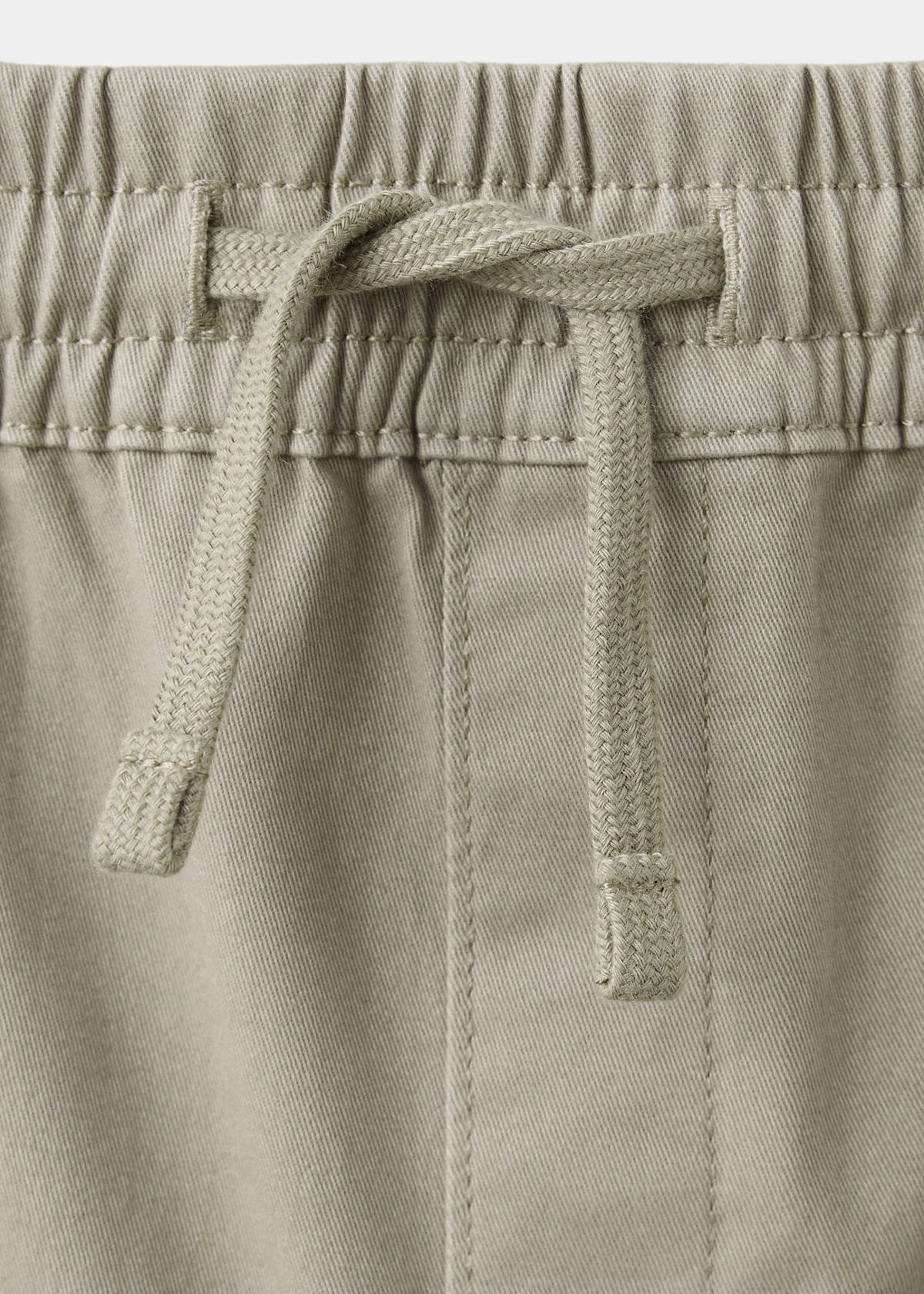 Cotton jogger-style trousers — Khaki