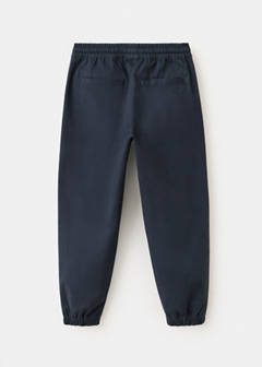 Cotton jogger-style trousers — Navy 5