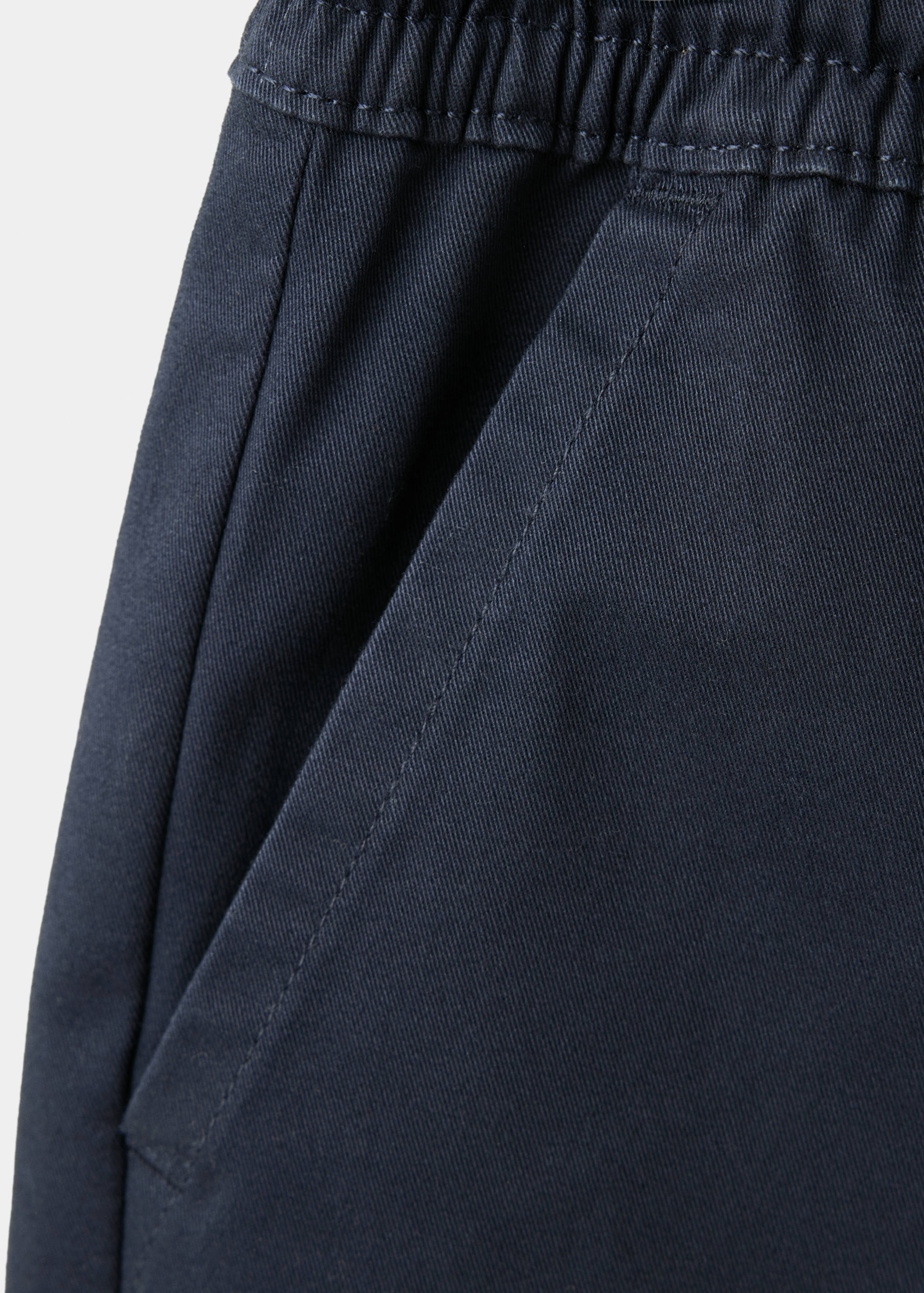 Cotton jogger-style trousers - Details of the article 0