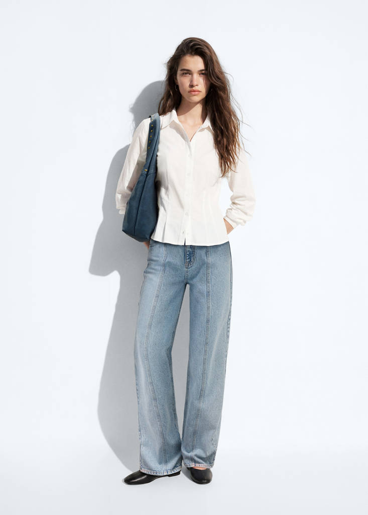 Fitted cotton shirt — Off White