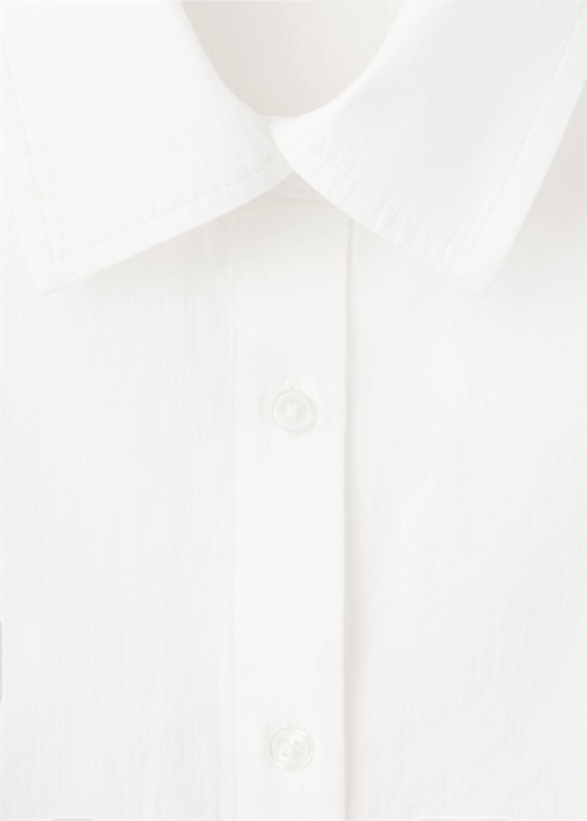 Fitted cotton shirt - Details of the article 8, Off White. Ref: 37063276-00.