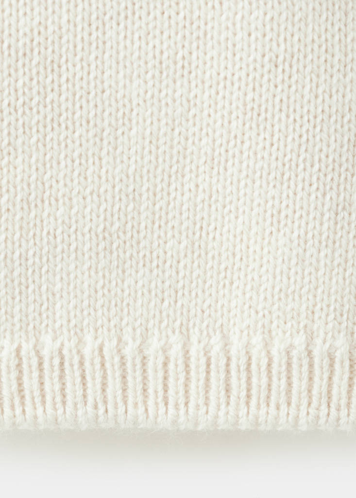Long-sleeve knitted sweater — Sand