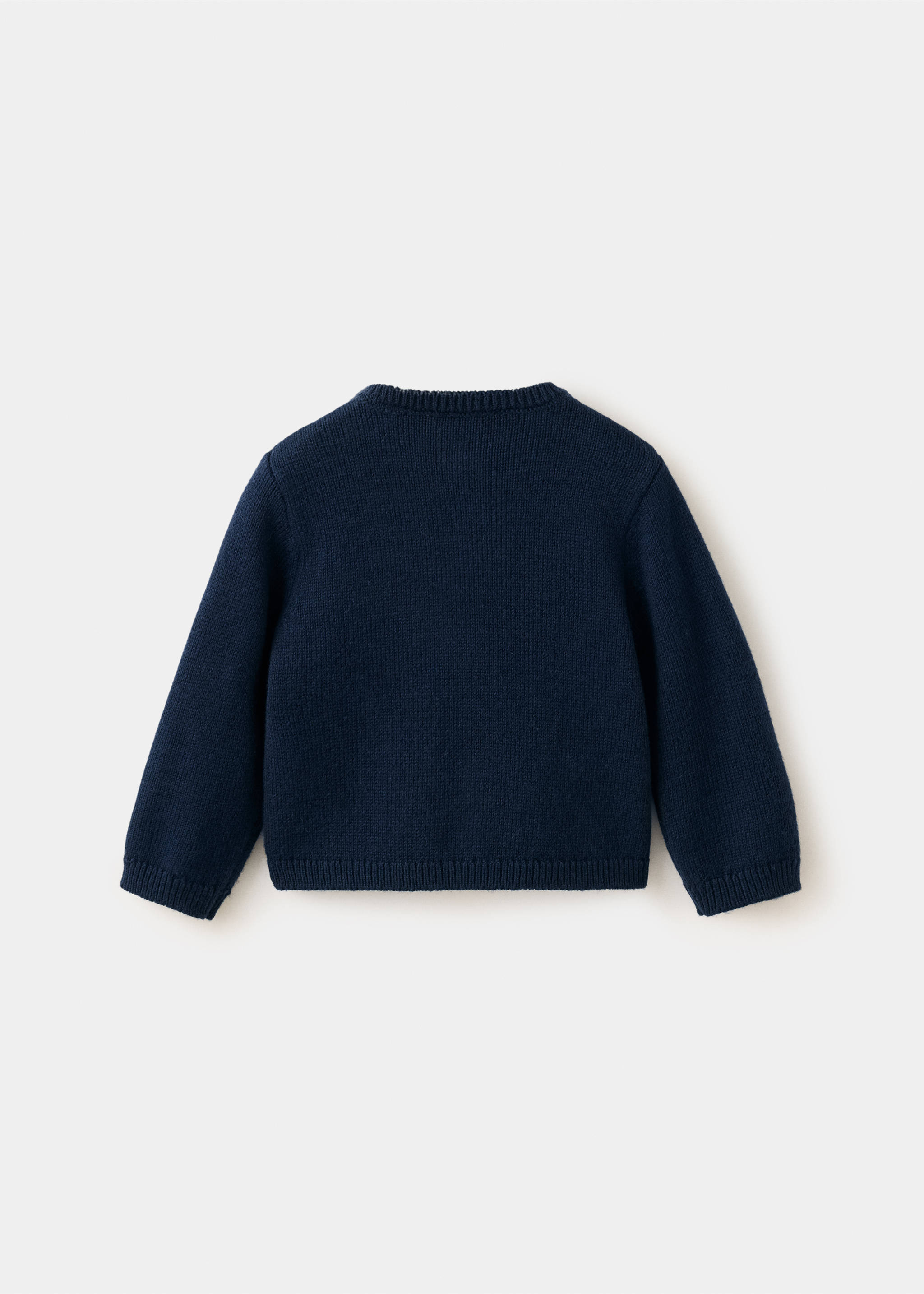 Pull-over maille manches longues - Verso de l’article, Bleu marine. Ref: 37063278-00.