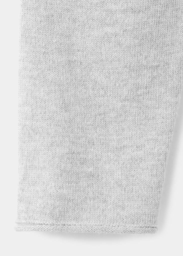 V-neck knitted cardigan — Medium Heather Grey