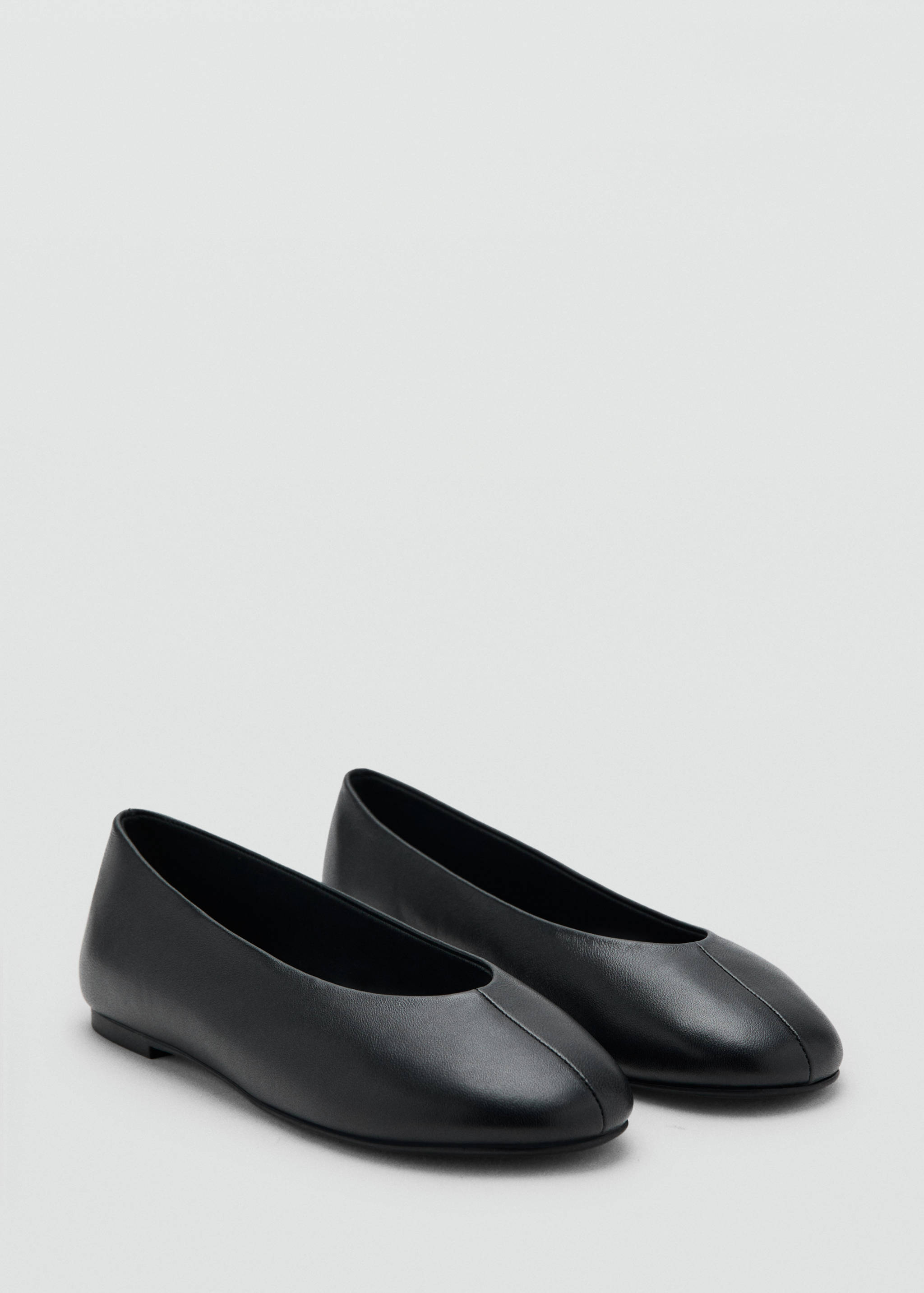 Leather flat shoes - Medium plane