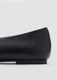 Leather ballet flats — Black 5