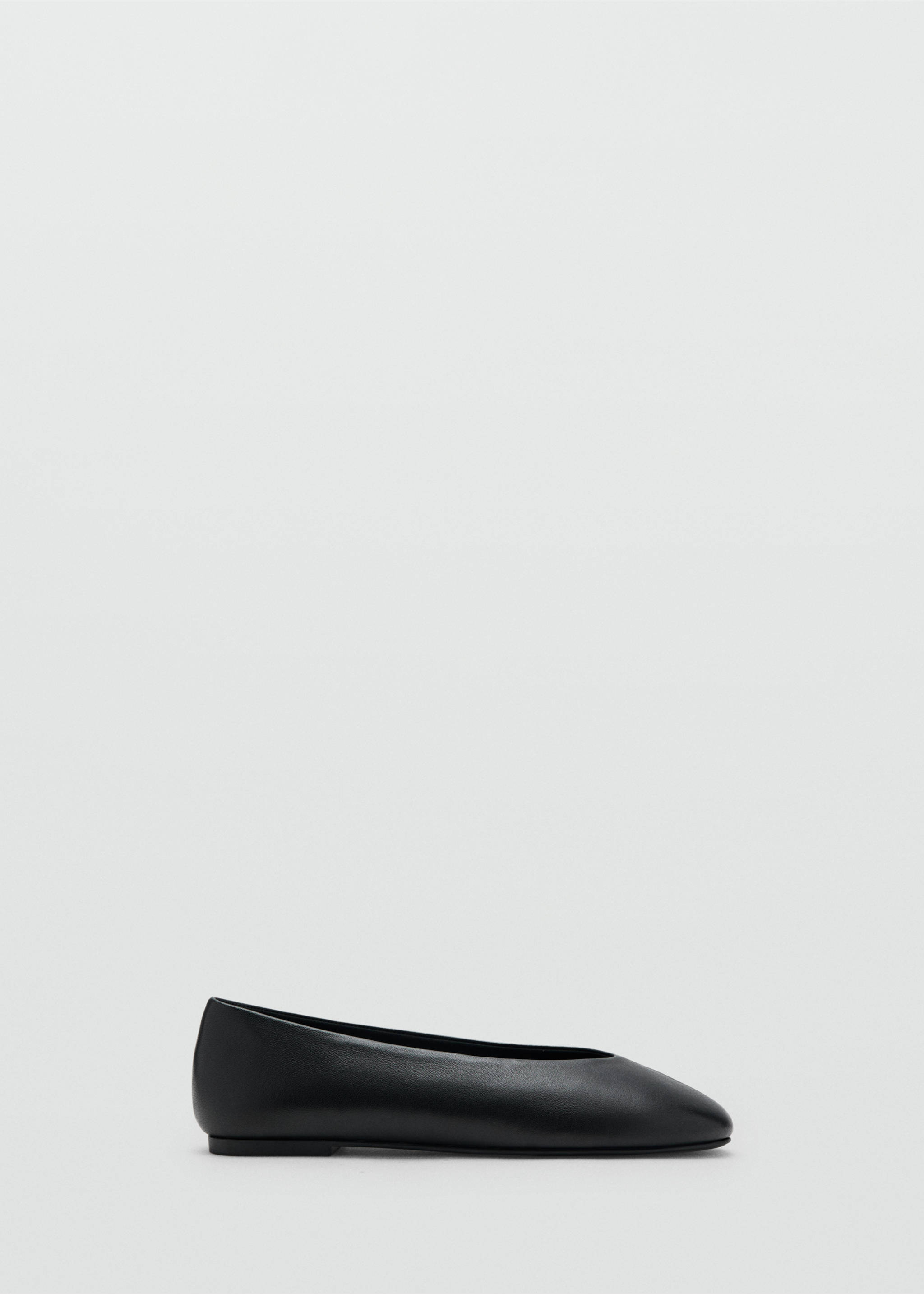 Leather flat shoes - Article without model, Black. Ref: 37063283-00.