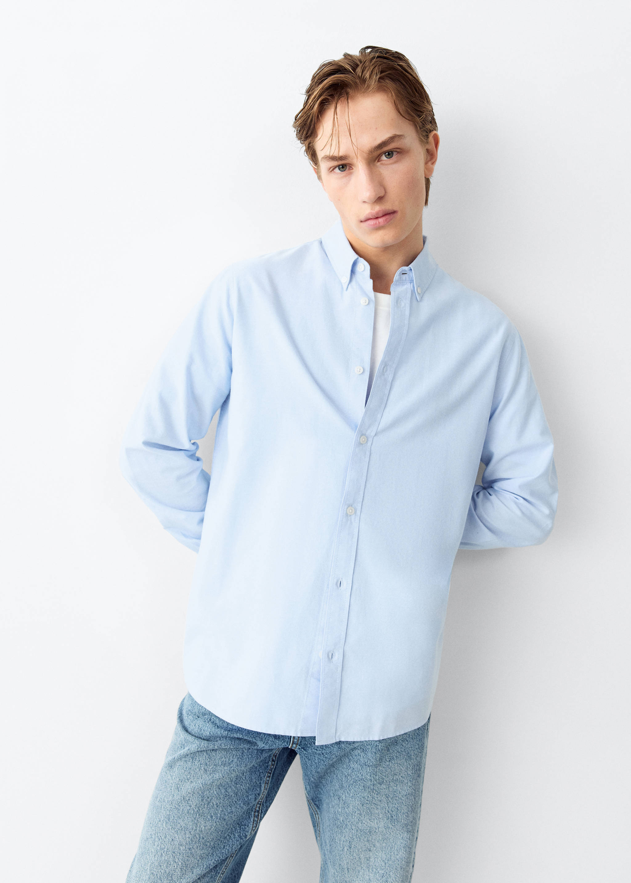 Oxford cotton shirt - Medium plane