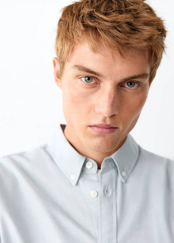 Oxford cotton shirt — Green