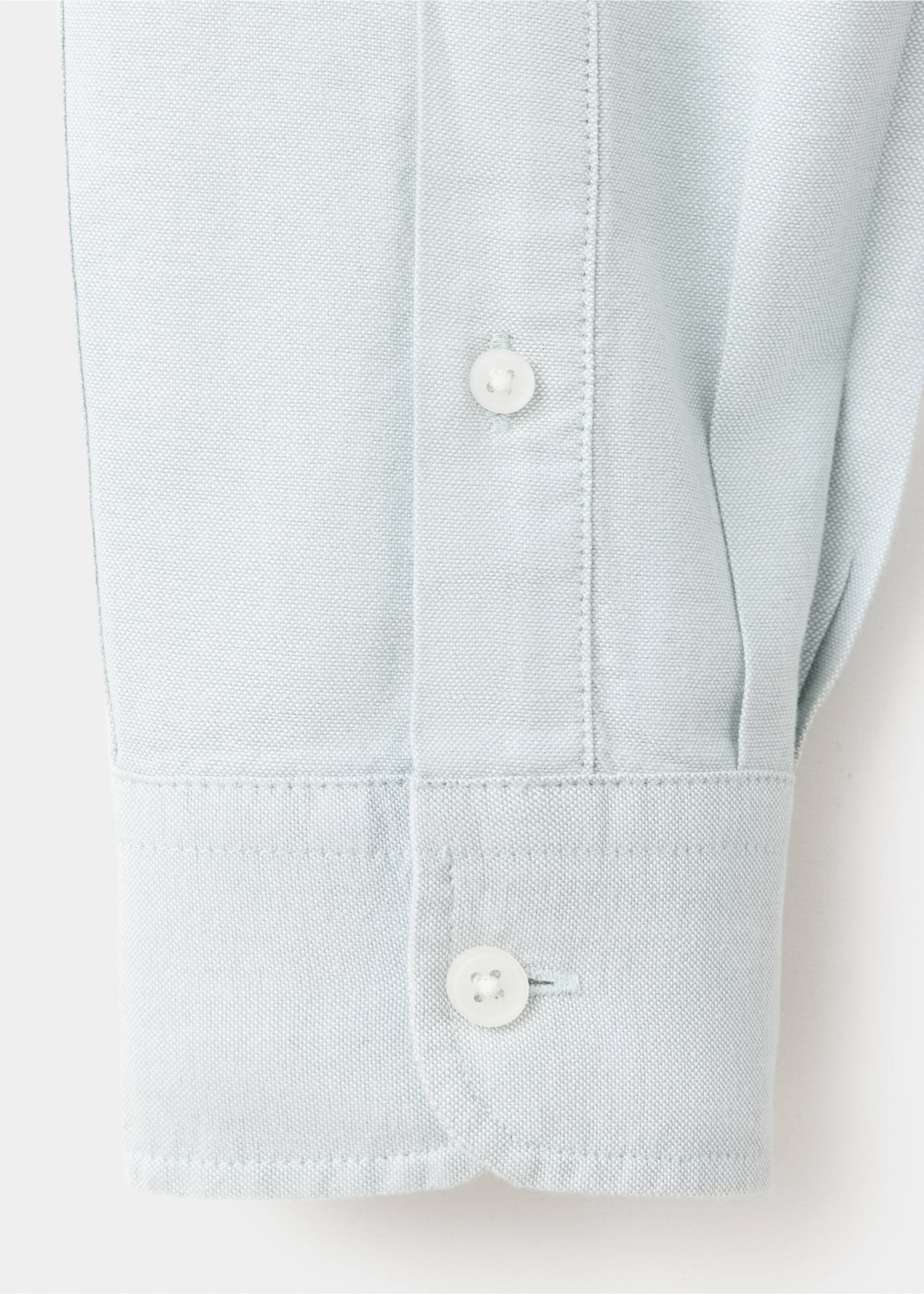 Oxford cotton shirt - Details of the article 0, Green. Ref: 37063288-00.