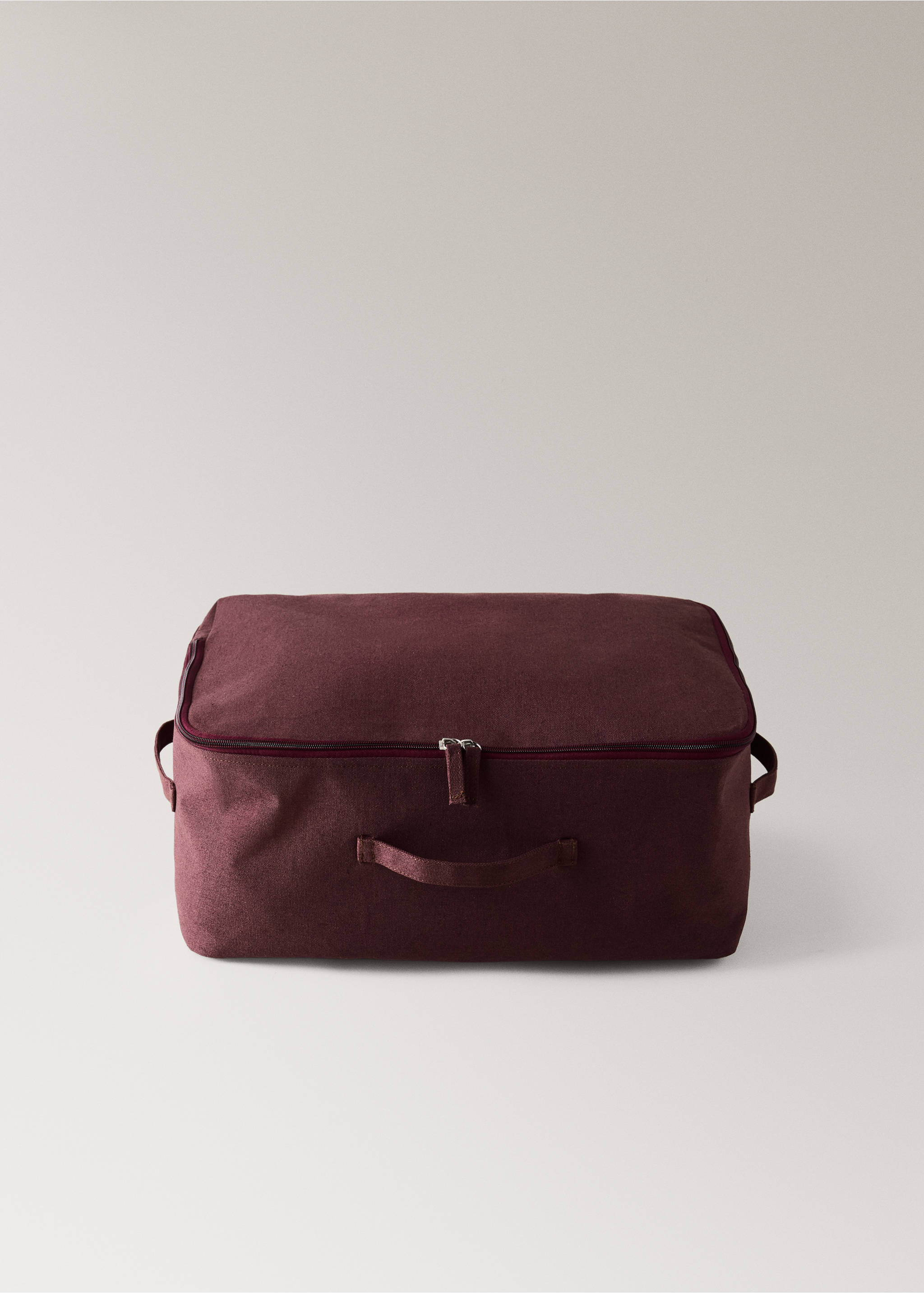 Storage box 18 x 49 x 38 cm - Details of the article 2, Burgundy. Ref: 37063289-00.