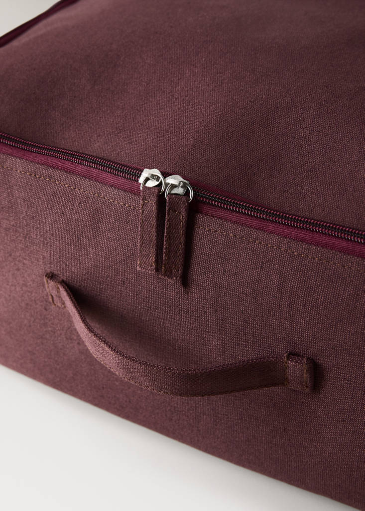 Storage box 18 x 49 x 38 cm — Burgundy