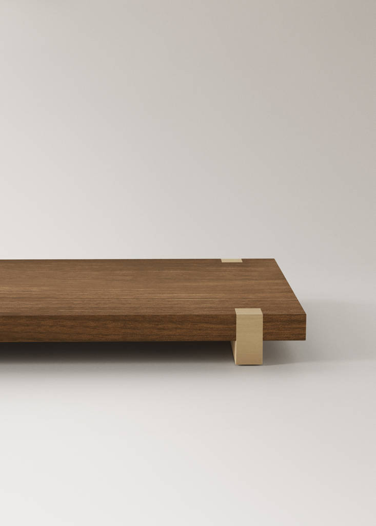 Medium wood tray — Brown