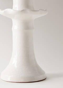 Ceramic candelabra — White 3