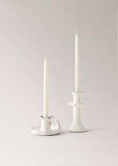 Ceramic candelabra — White 4