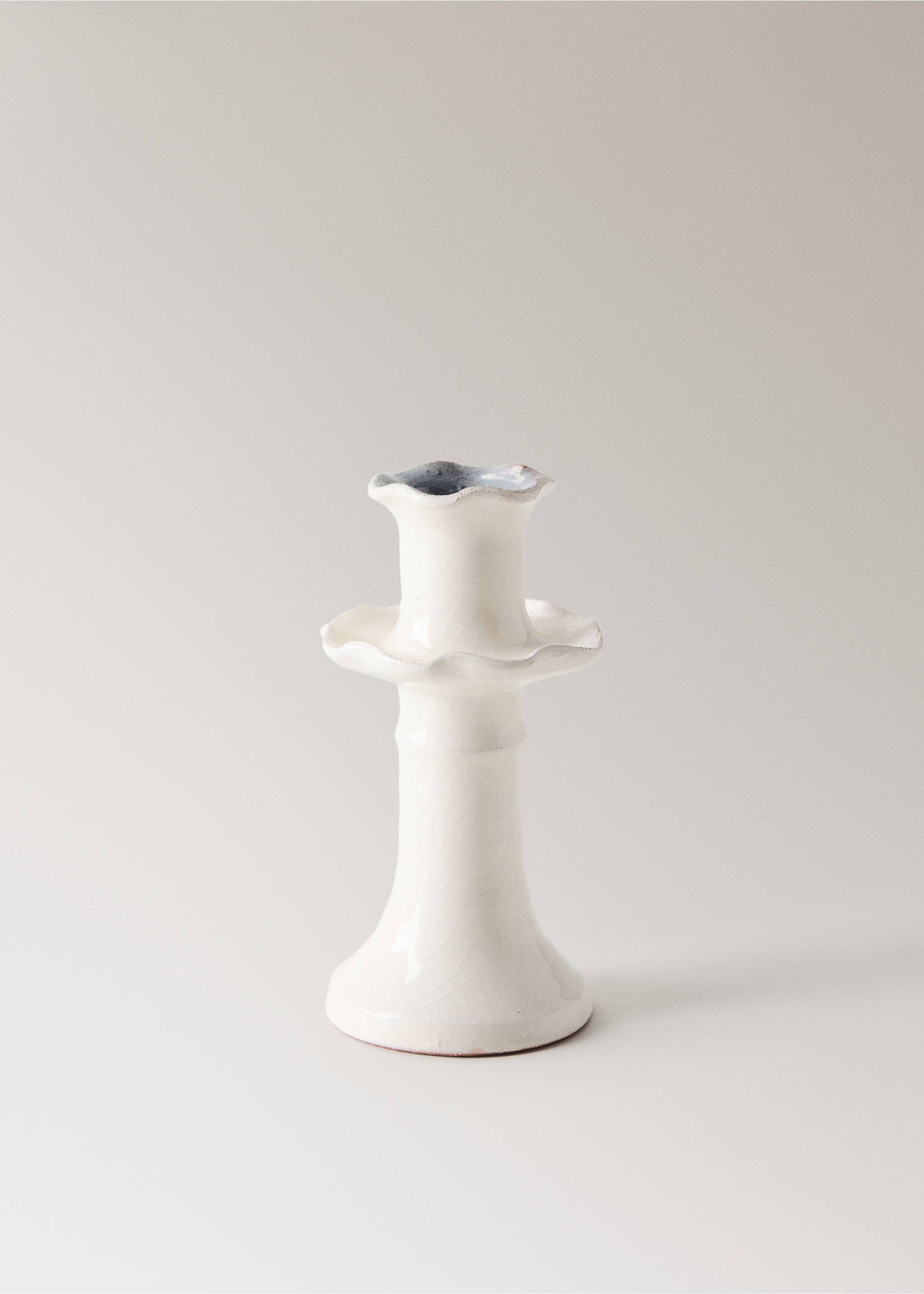 Ceramic candelabra - Article without model, White. Ref: 37063292-00.