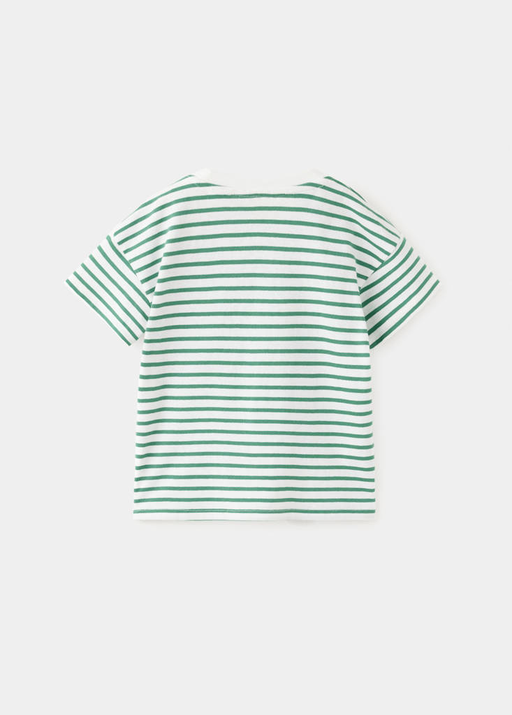 Hello Kitty striped T-shirt — Green