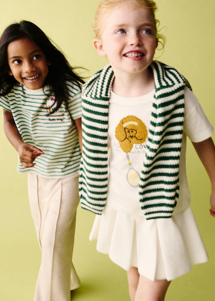 Hello Kitty striped T-shirt — Green