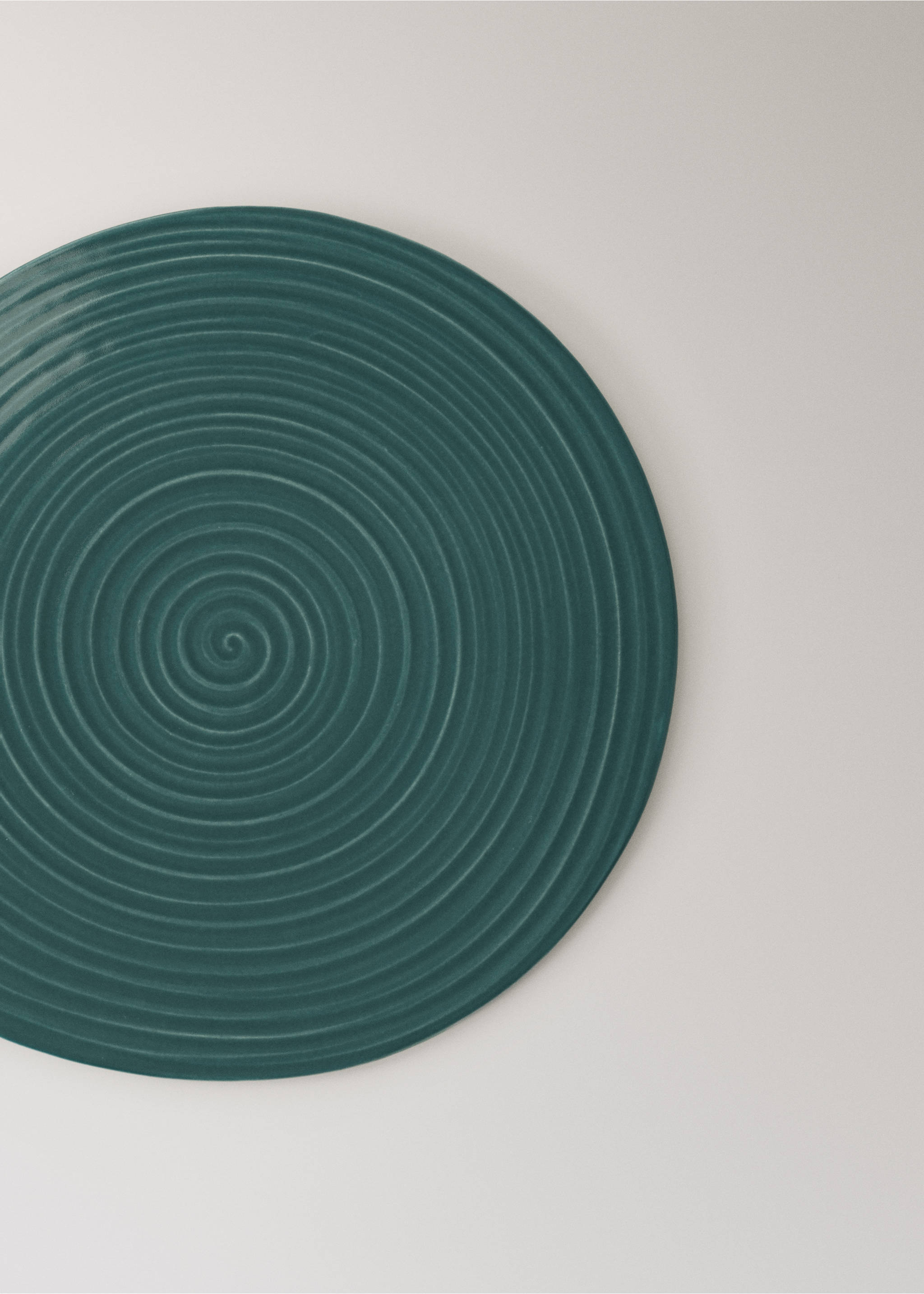 Stoneware dish - Details of the article 2, Petrol Blue. Ref: 37063298-00.