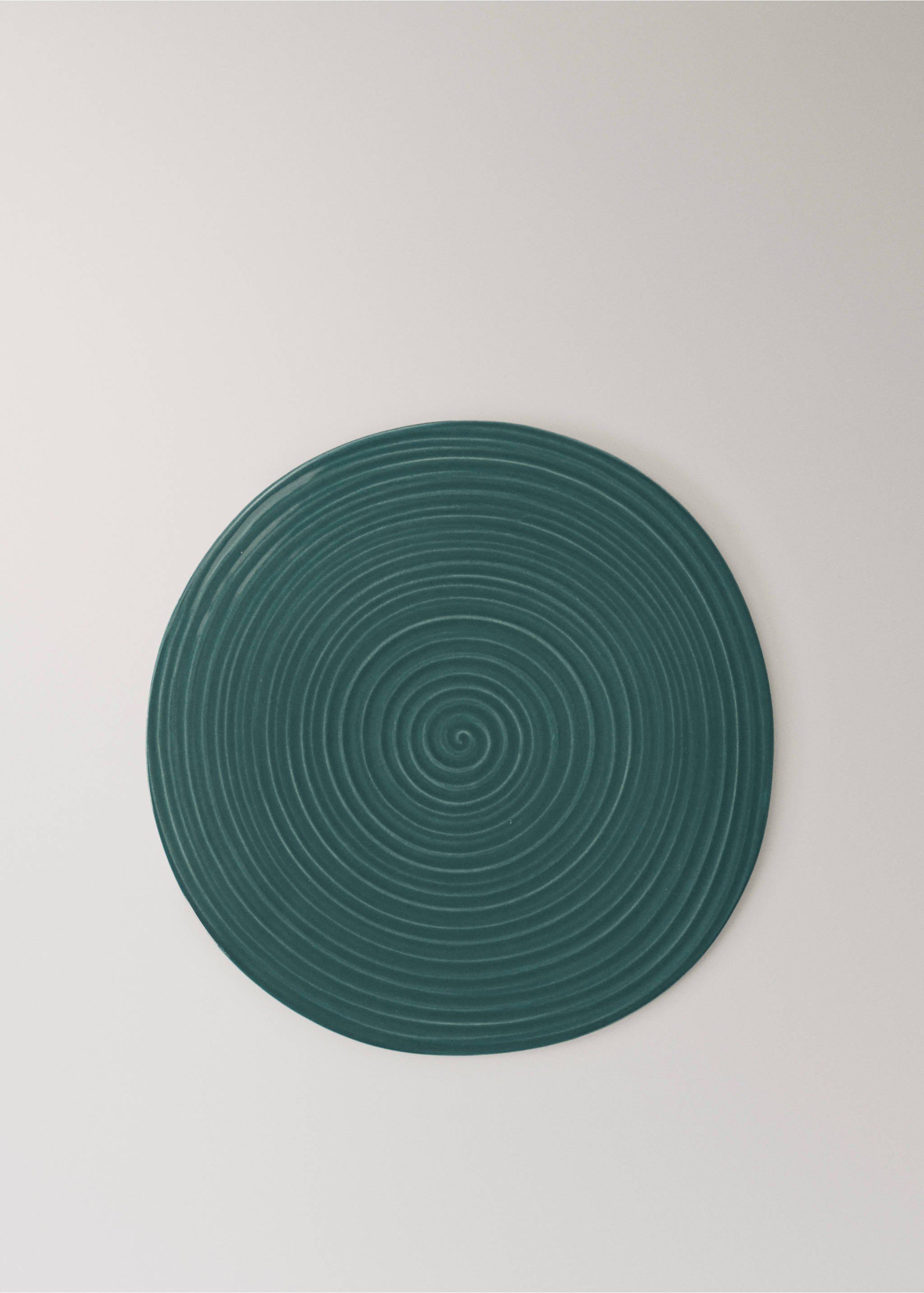 Stoneware dish - Article without model, Petrol Blue. Ref: 37063298-00.