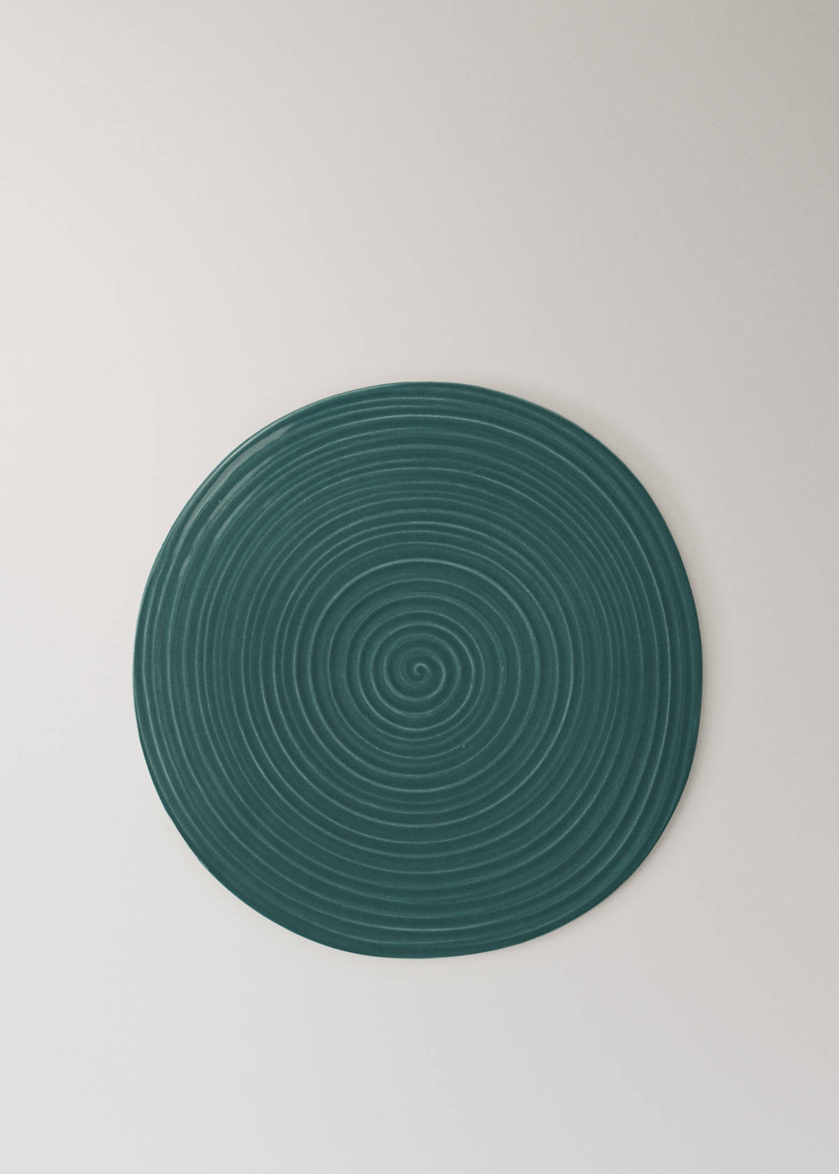 Stoneware trivet — Petrol Blue