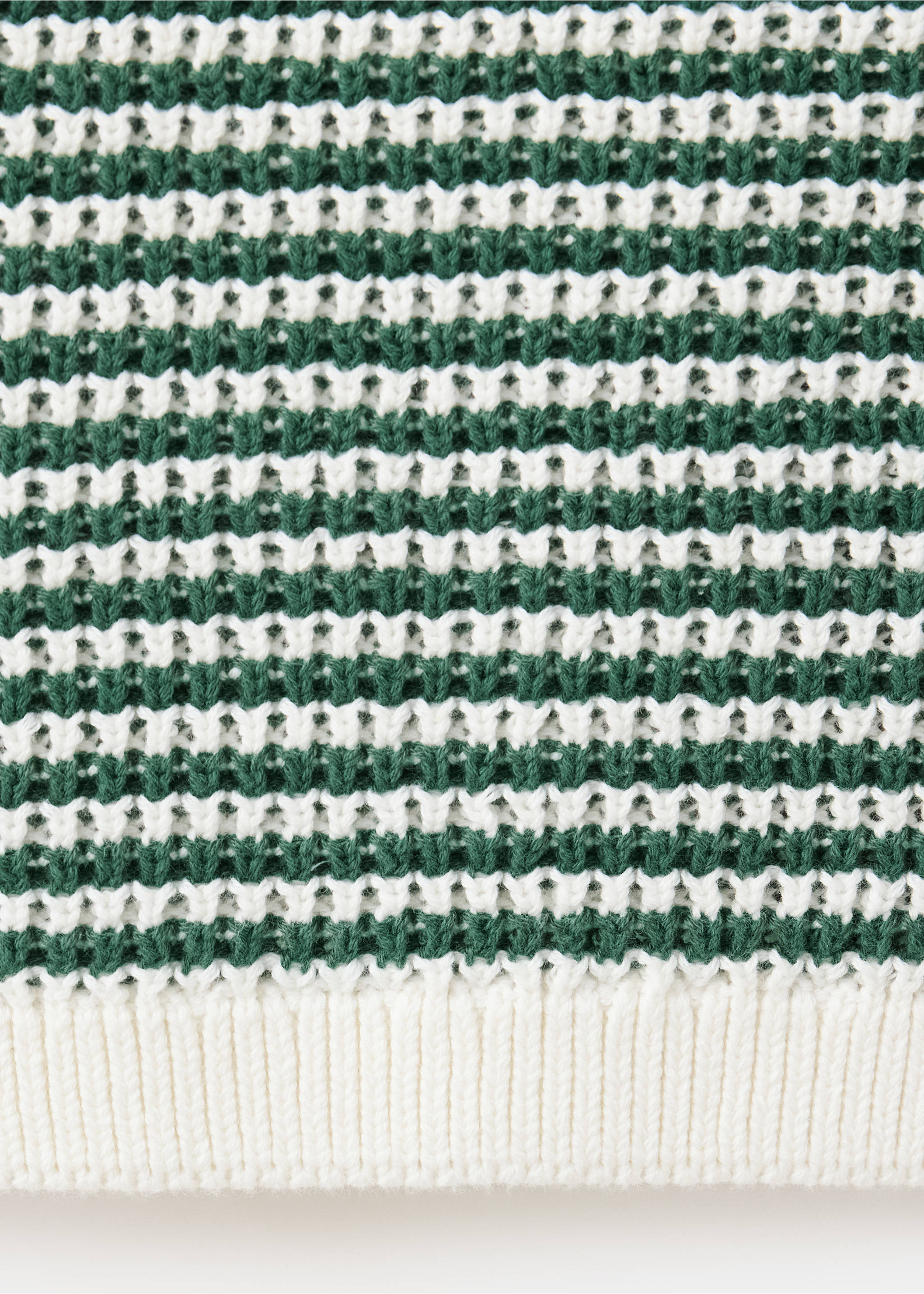 Gilet maille rayures - Détail de l'article 0, Vert. Ref: 37063299-00.