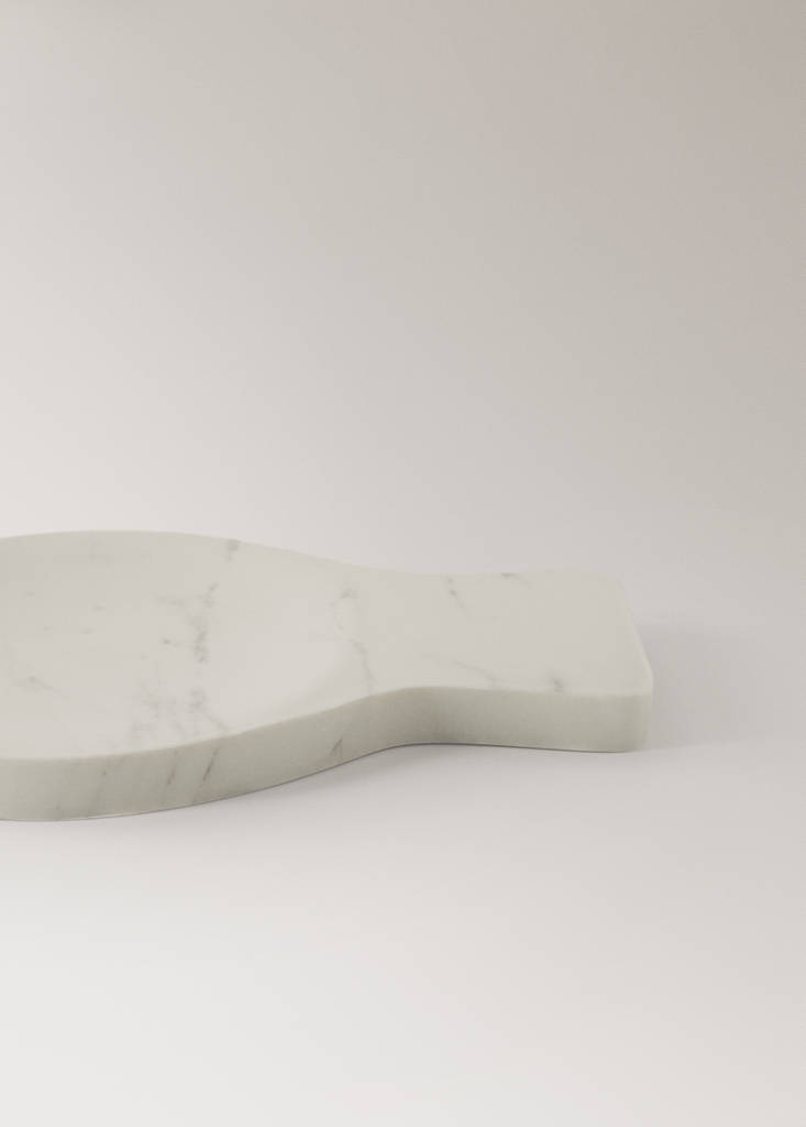 Marble spoon rest — Light/Pastel Grey