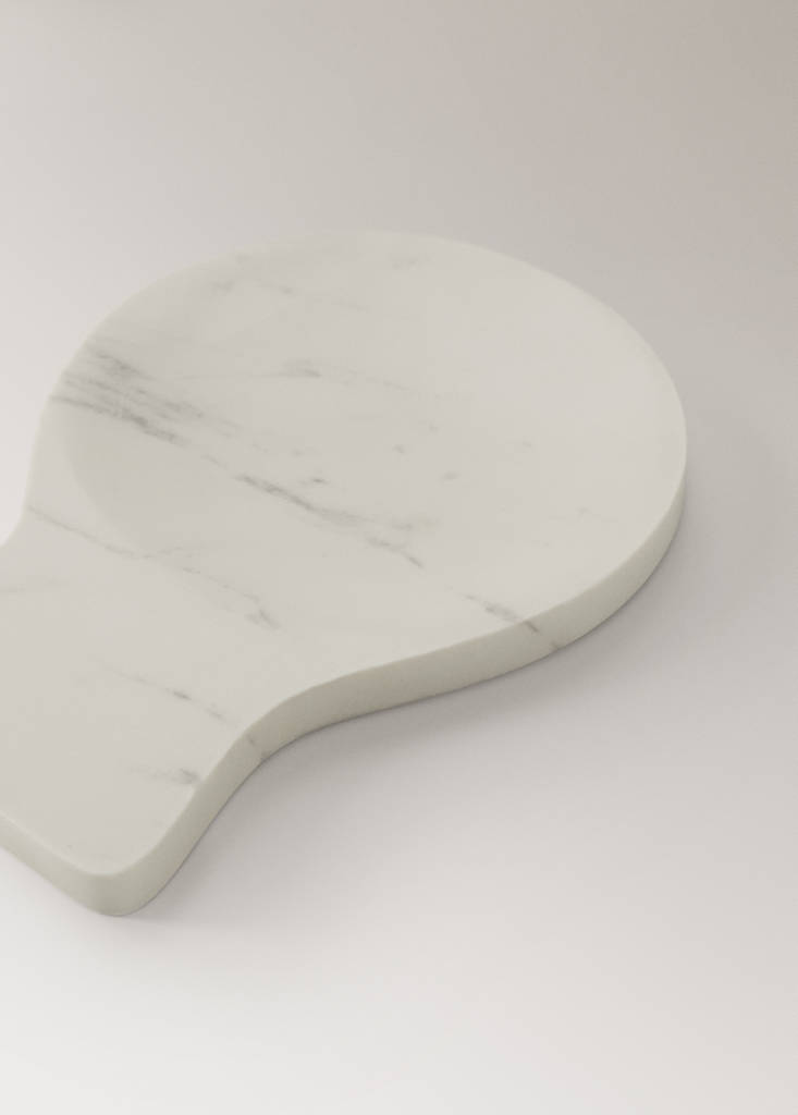 Marble spoon rest — Light/Pastel Grey