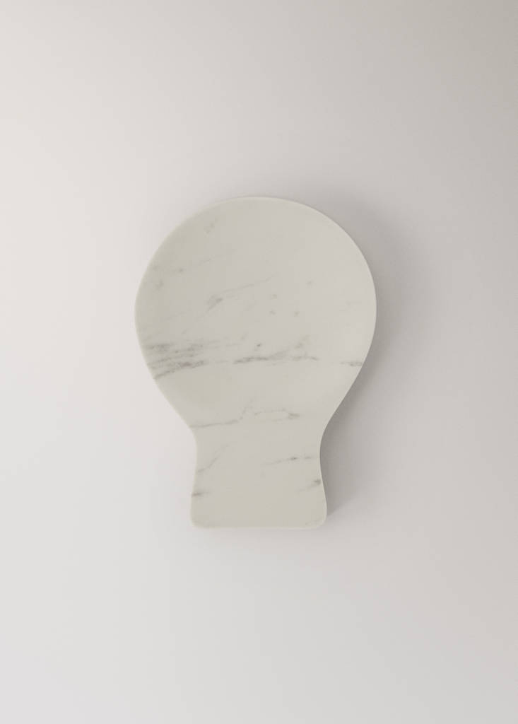 Marble spoon rest — Light/Pastel Grey