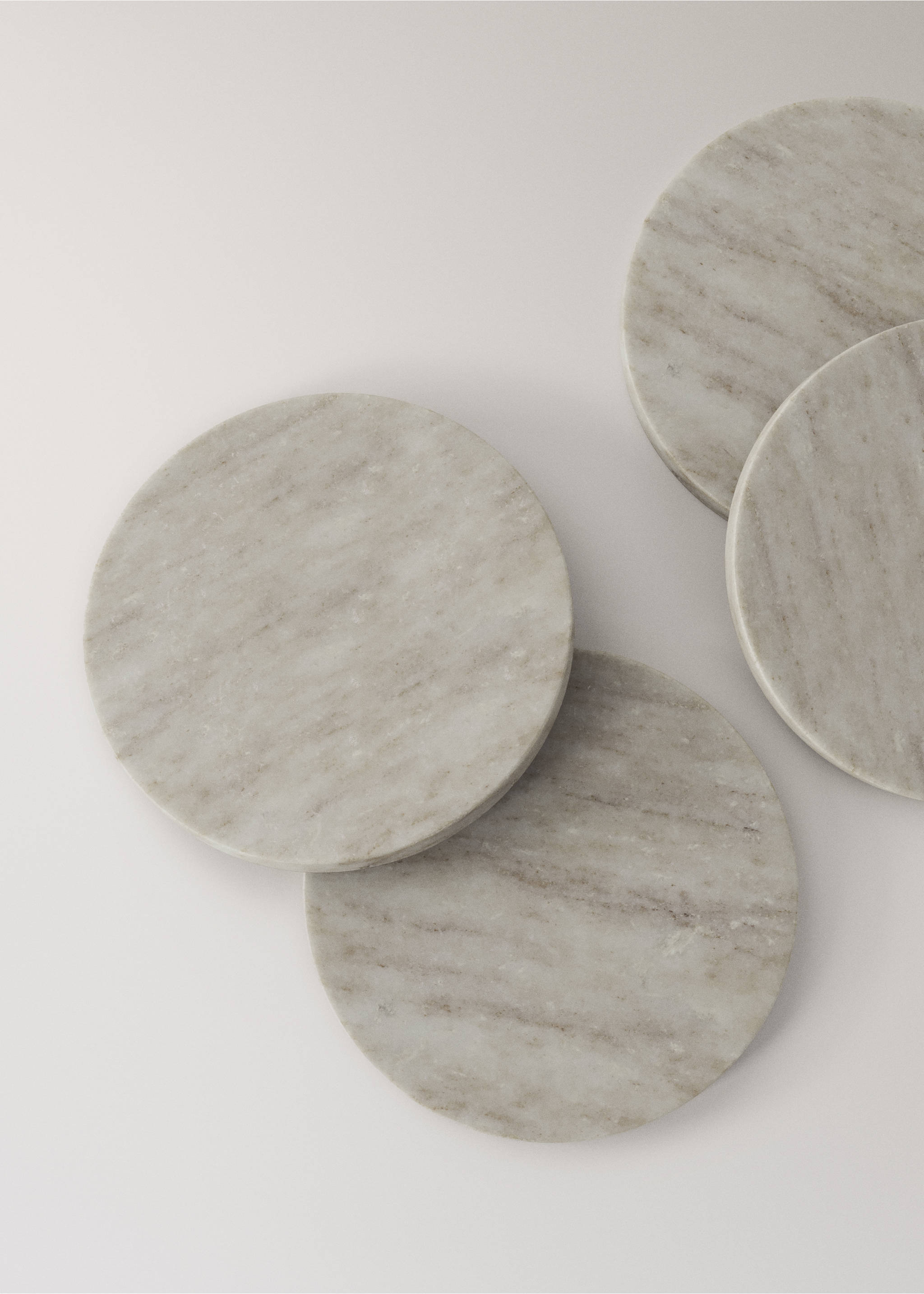 Marble coaster pack - Details of the article 1, Light/Pastel Grey. Ref: 37063304-00.