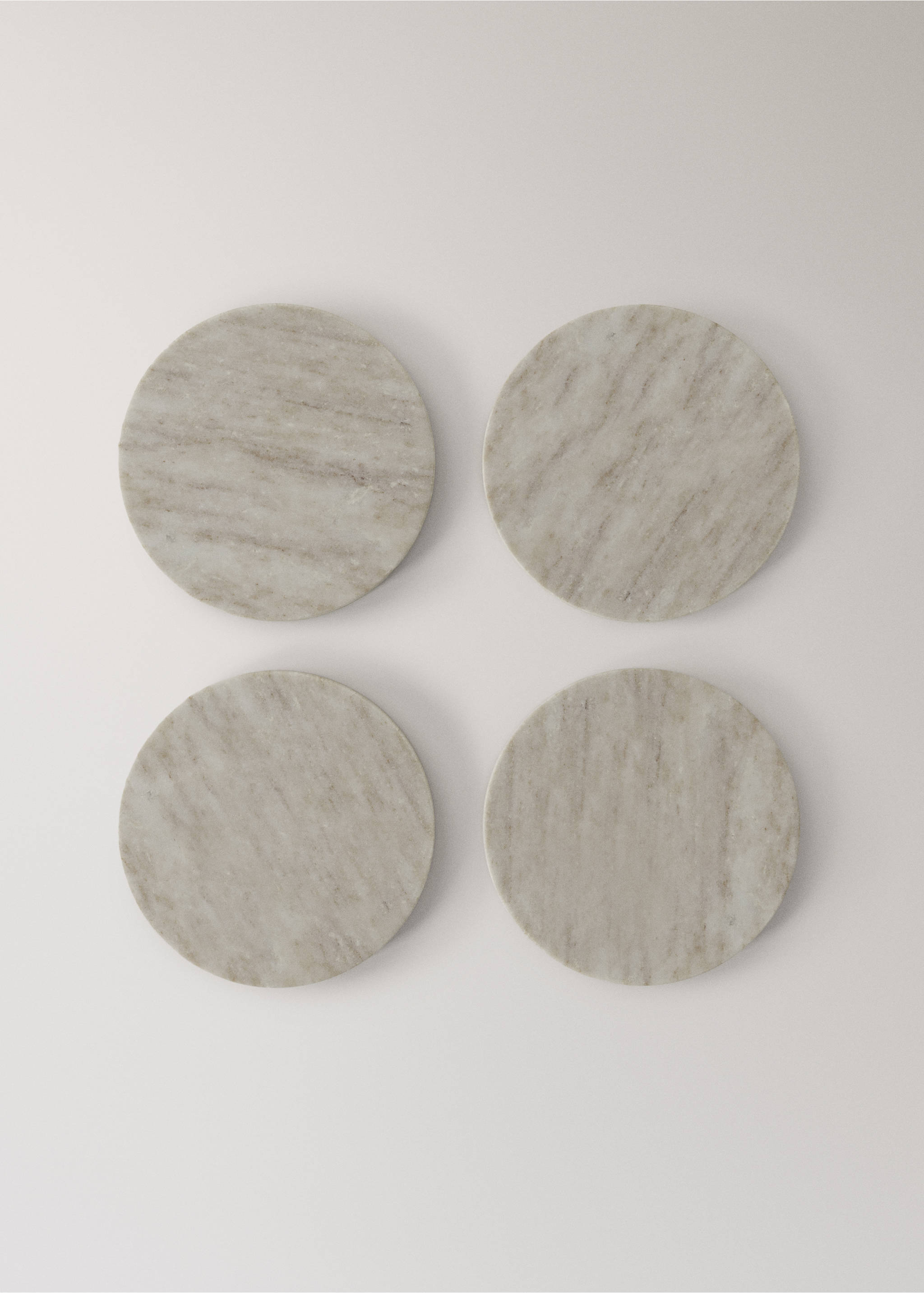 Marble coaster pack - Article without model, Light/Pastel Grey. Ref: 37063304-00.