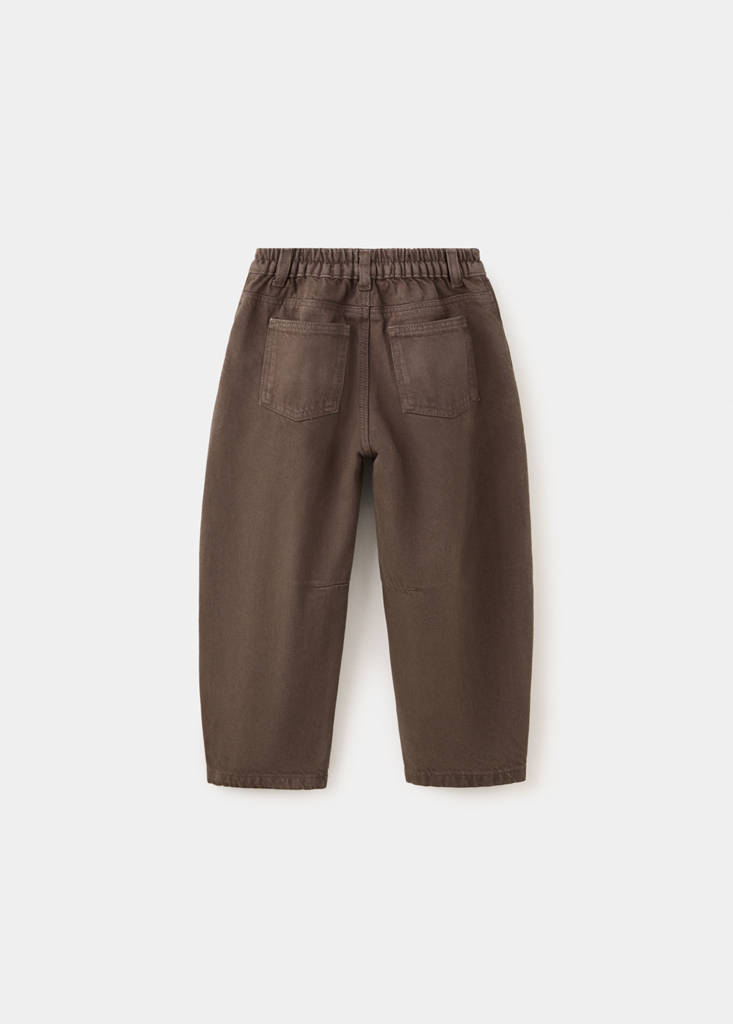 Mid-rise balloon jeans — Brown