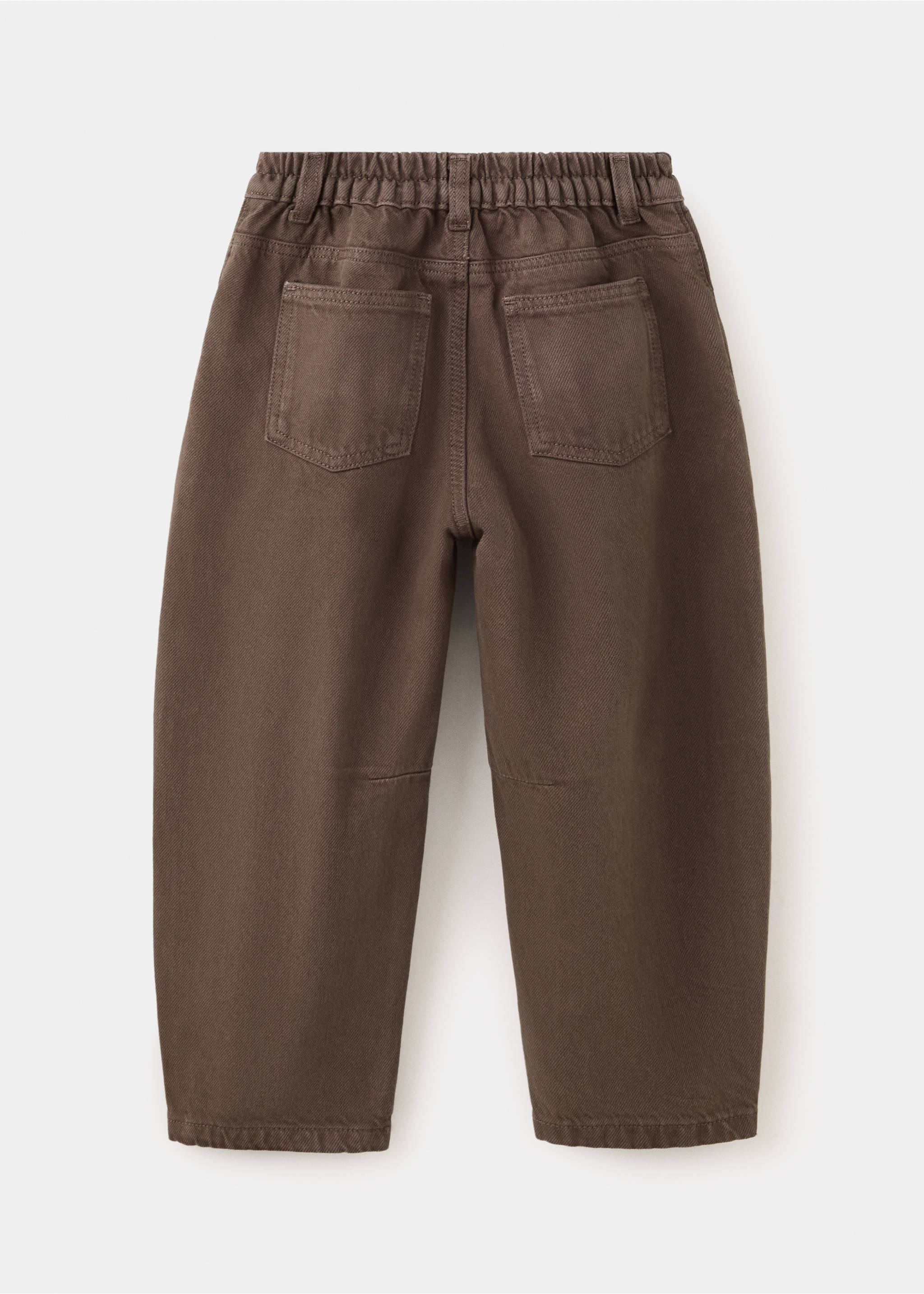 Mid-rise balloon jeans - Reverse of the article, Brown. Ref: 37063306-00.
