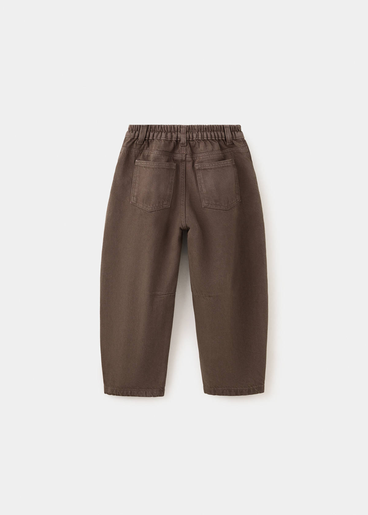 Mid-rise balloon jeans — Brown
