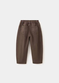 Mid-rise balloon jeans — Brown 4