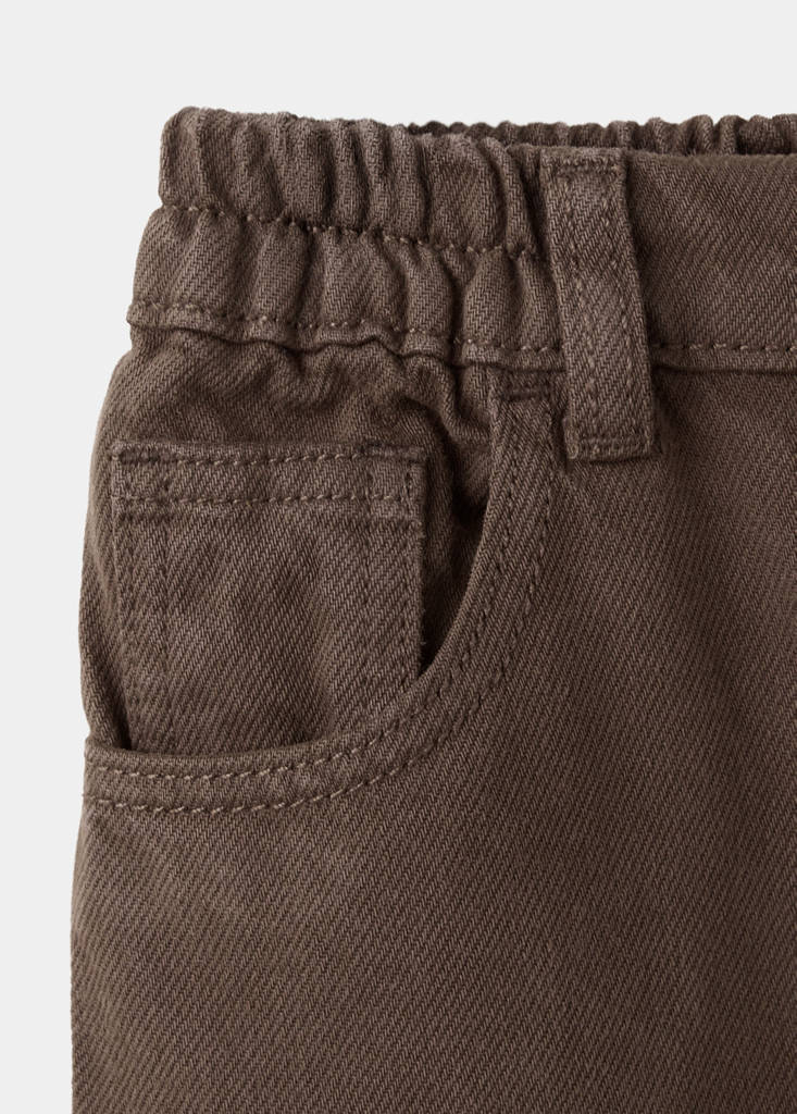 Mid-rise balloon jeans — Brown