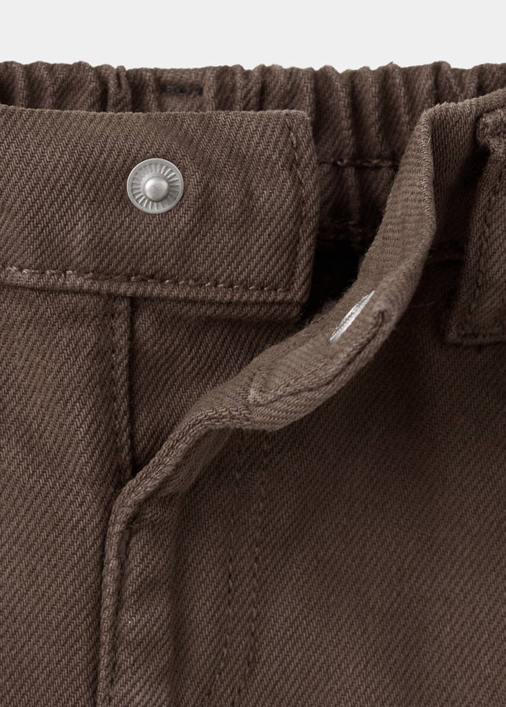 Mid-rise balloon jeans — Brown