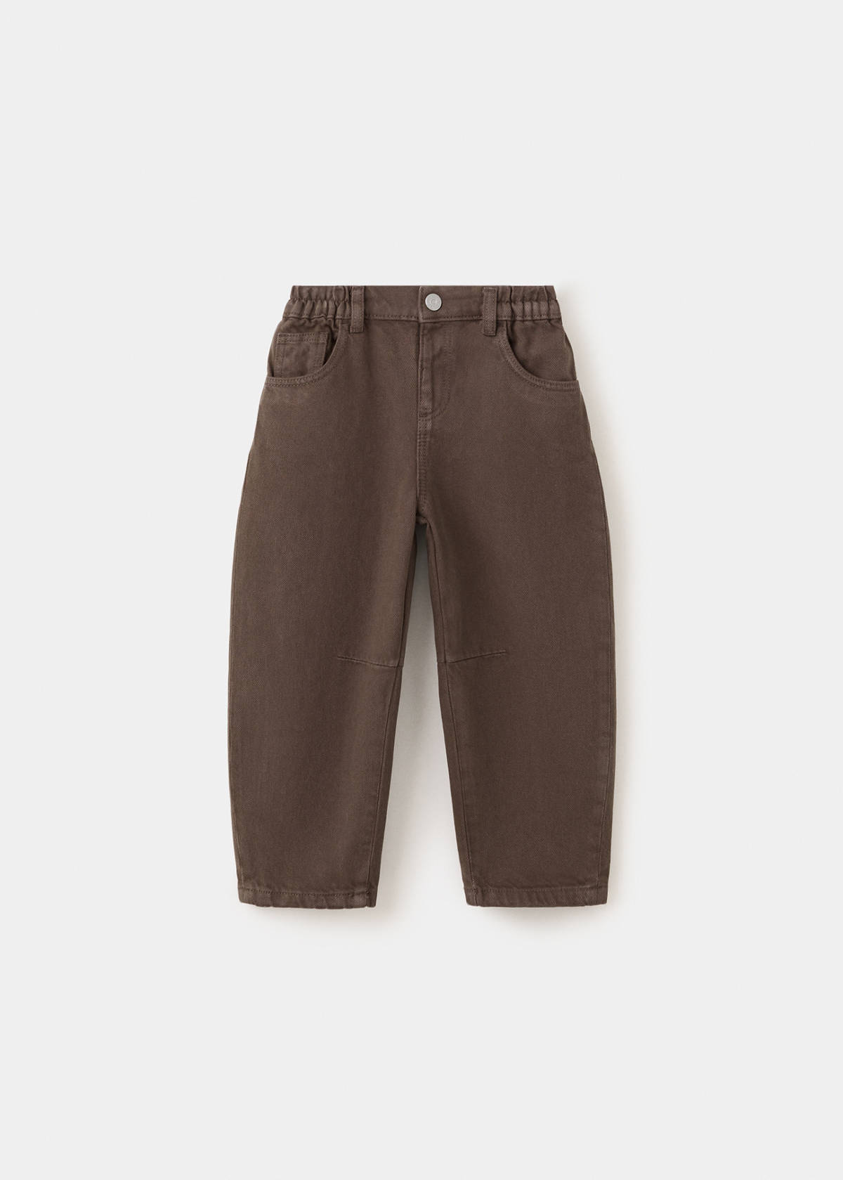 Mid-rise balloon jeans — Brown