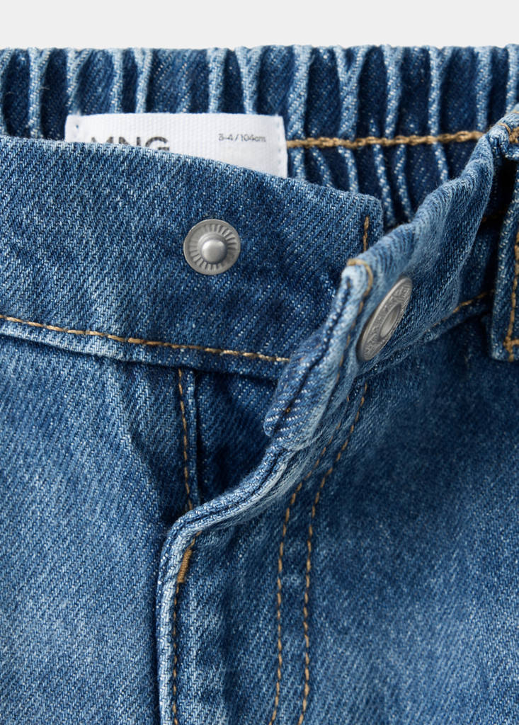 Mid-rise balloon jeans — Medium Blue