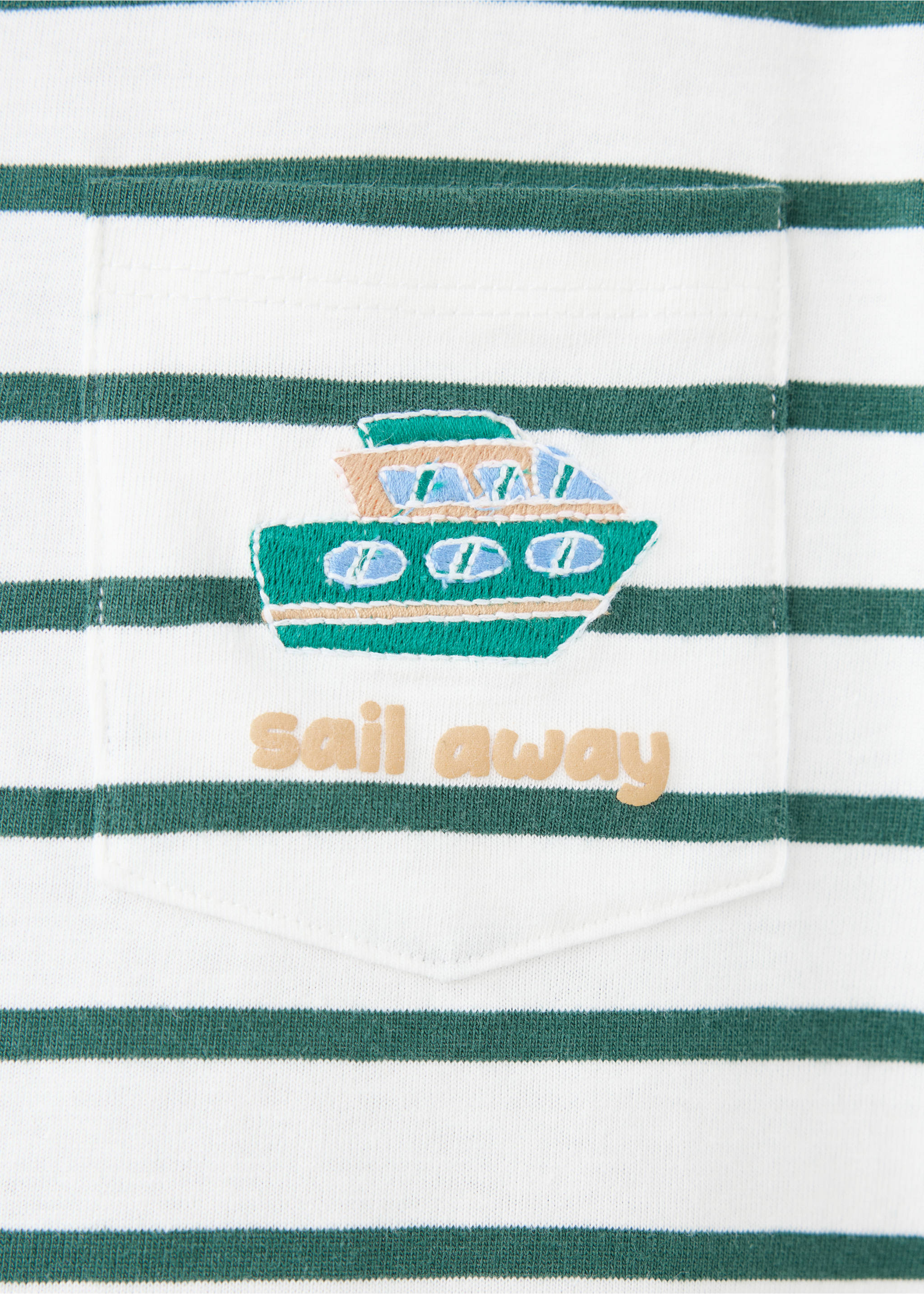 100% cotton striped t-shirt - Details of the article 8, Off White. Ref: 37063307-00.