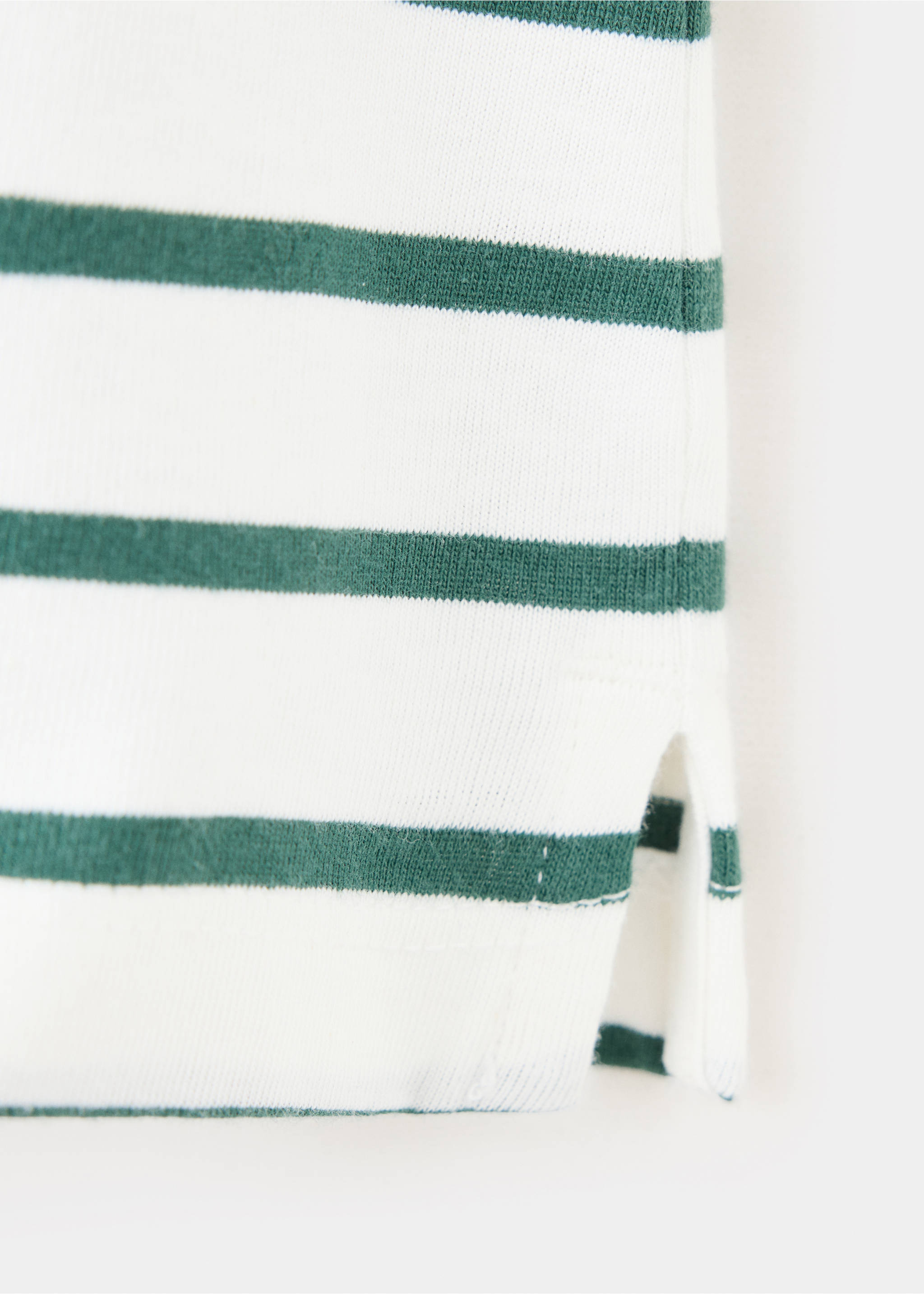 100% cotton striped t-shirt - Details of the article 0, Off White. Ref: 37063307-00.