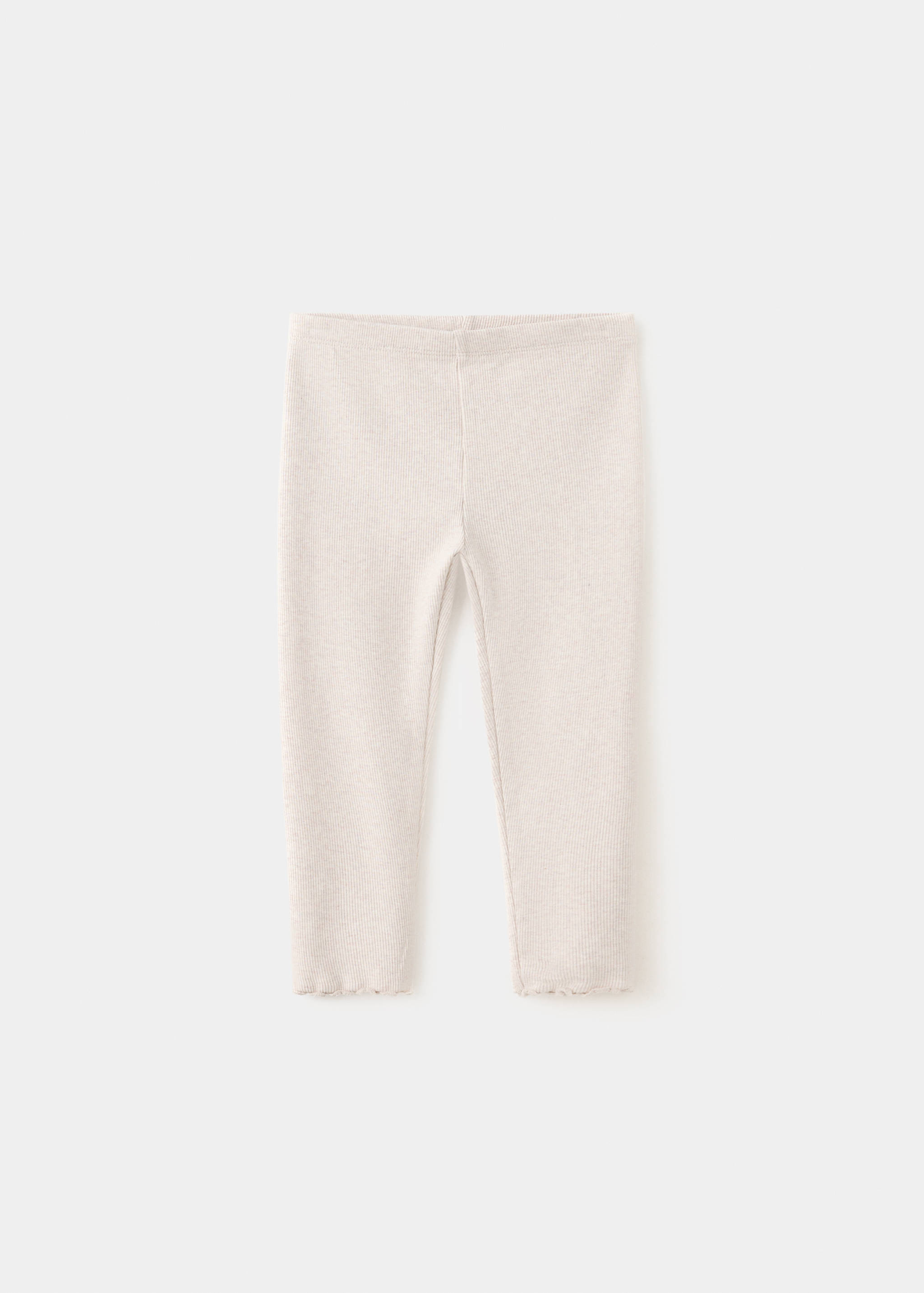 Cotton ribbed leggings - Article without model
