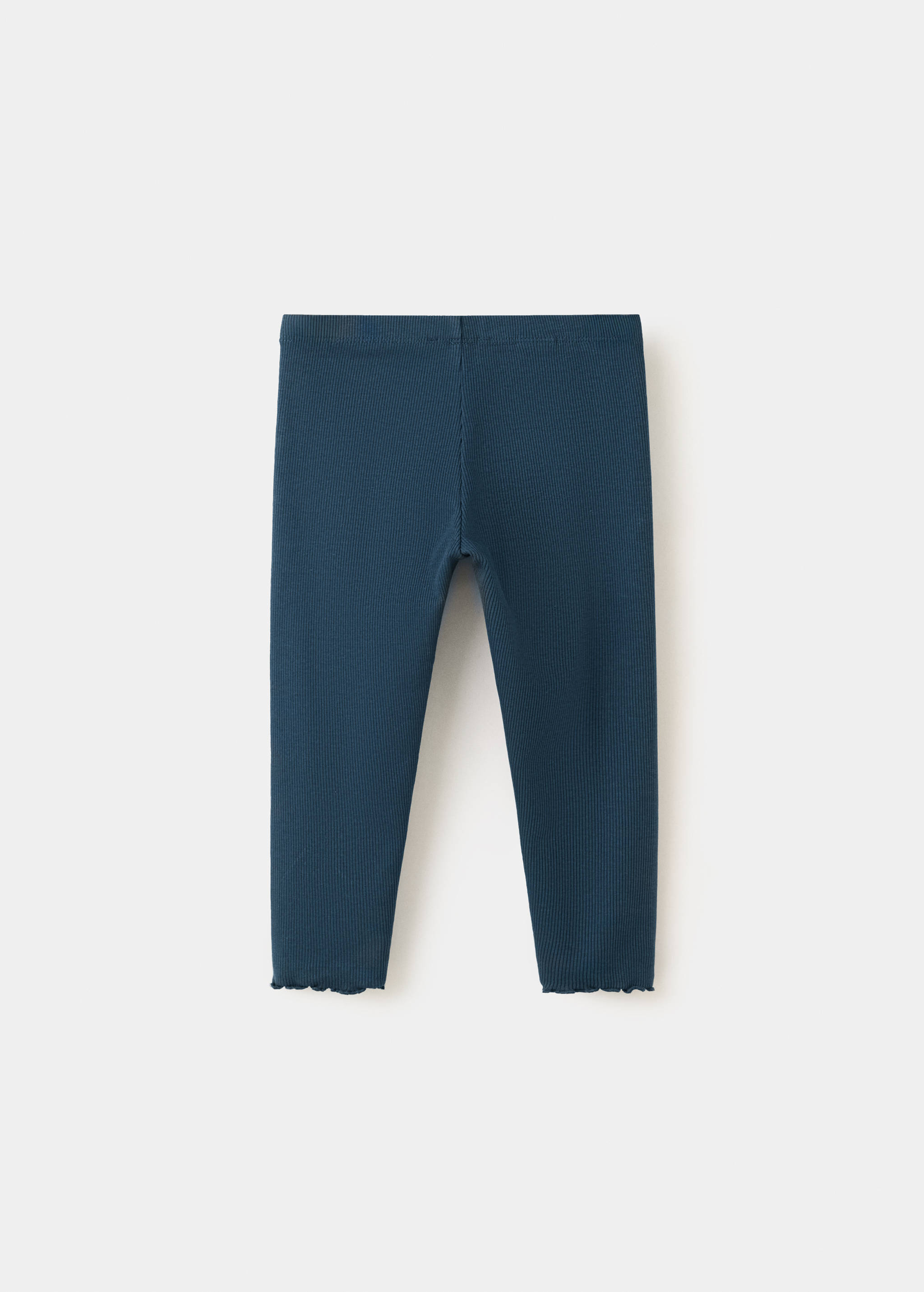 Cotton ribbed leggings - Reverse of the article