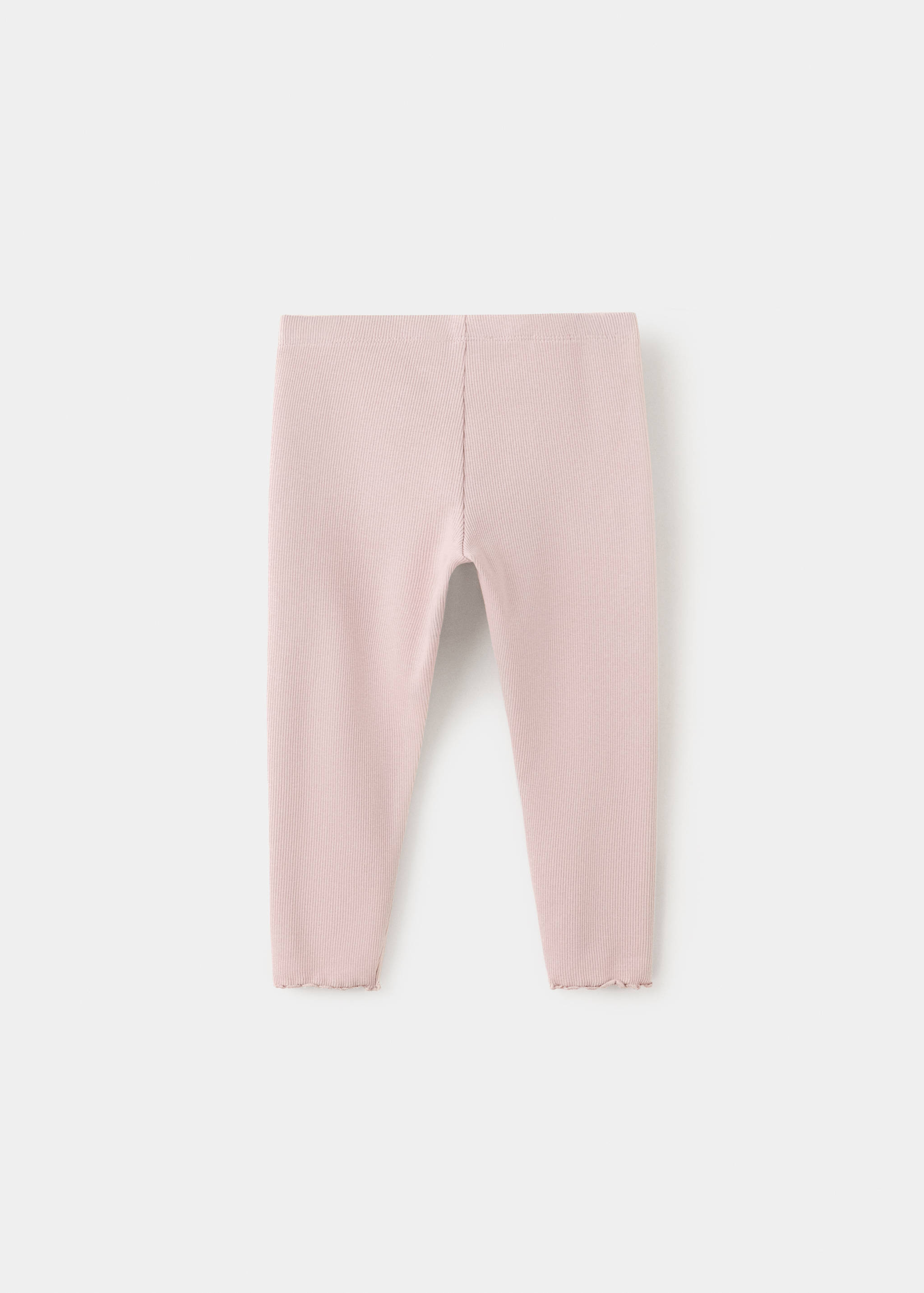 Cotton ribbed leggings - Reverse of the article