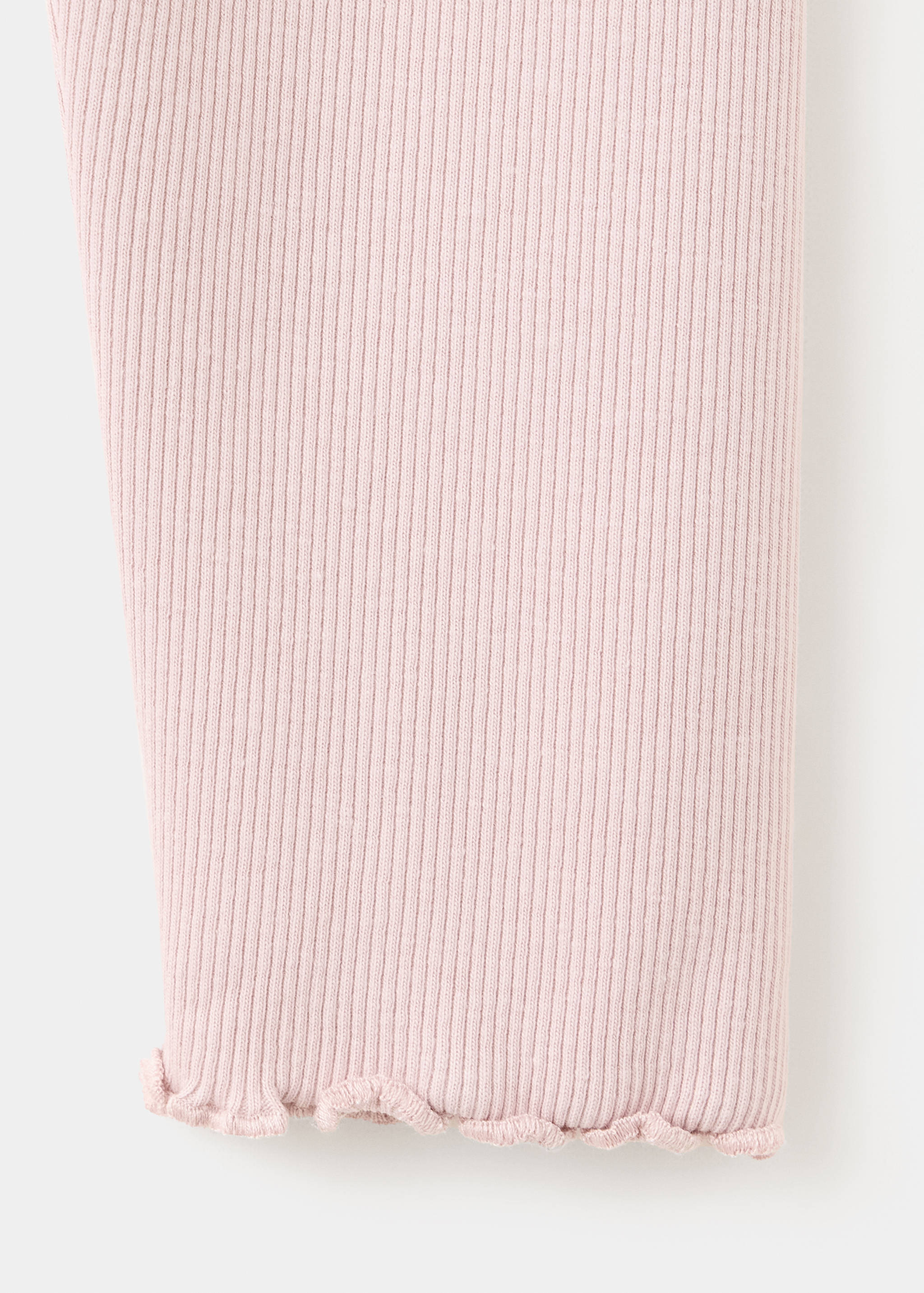 Cotton ribbed leggings - Details of the article 0