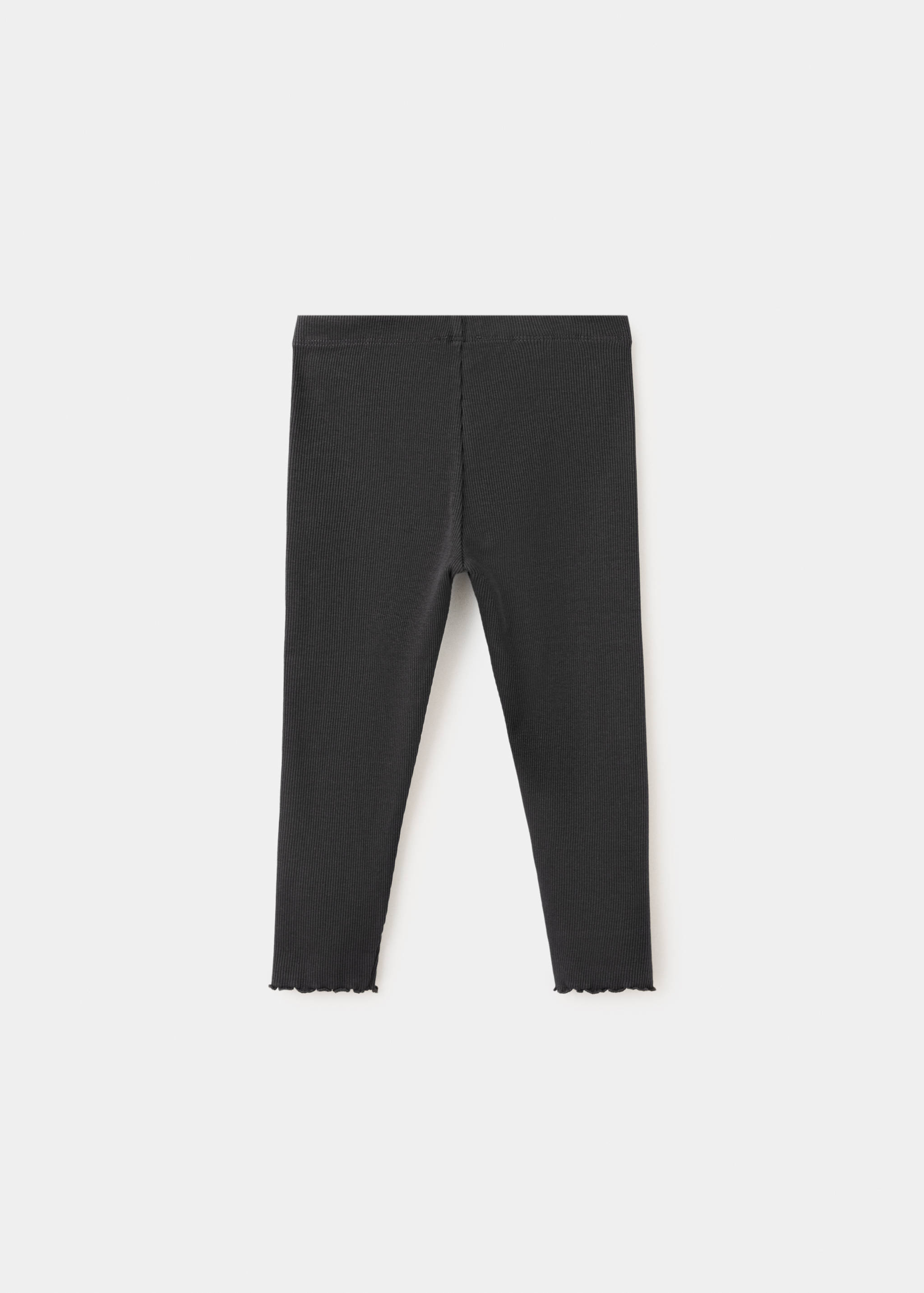 Cotton ribbed leggings - Reverse of the article